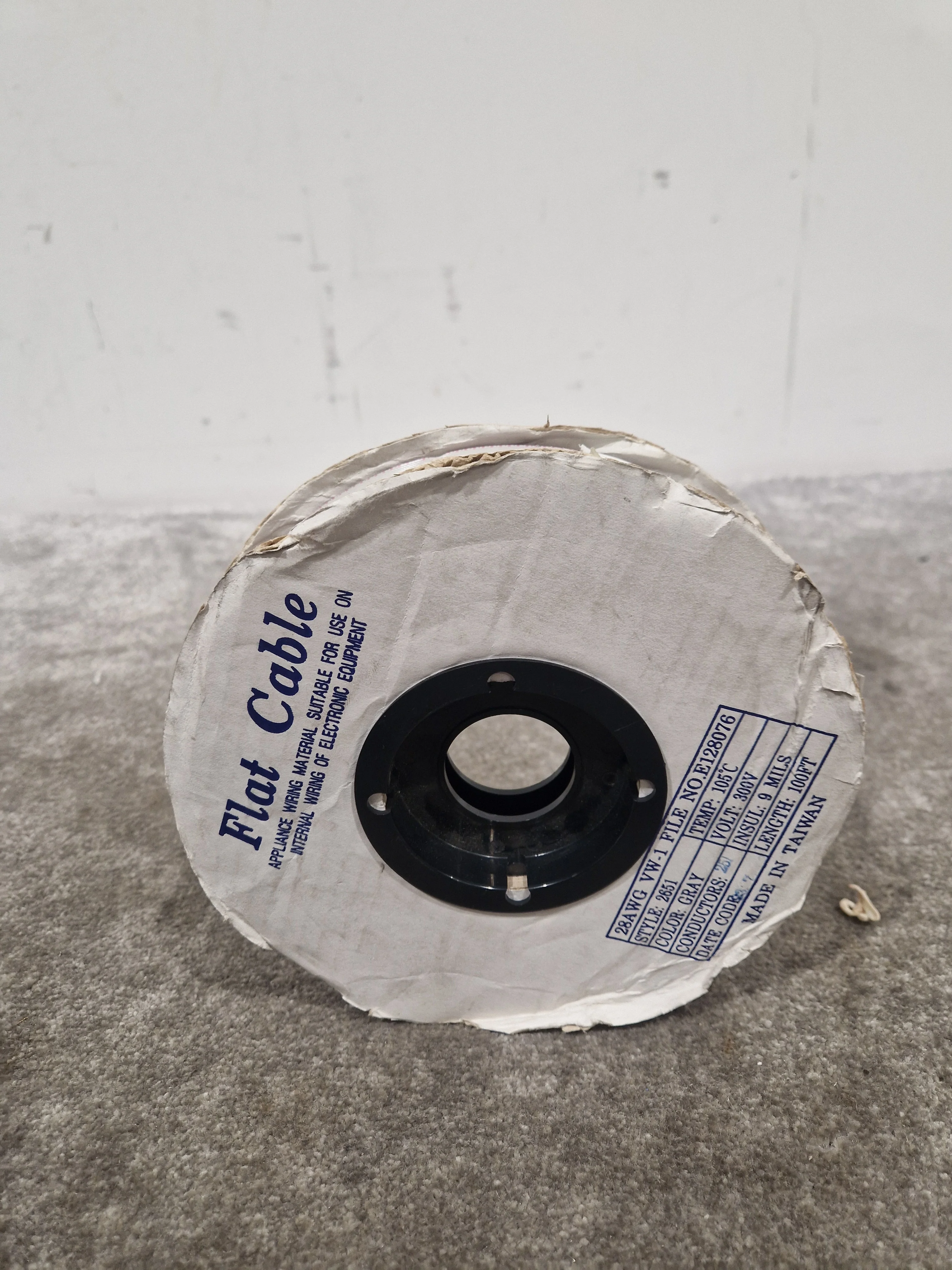 100FT Gray Flat Cable 28AWG VW-1 Style 2651 - 300V Internal Wiring for Electronic Equipment - Excellent - Image 7