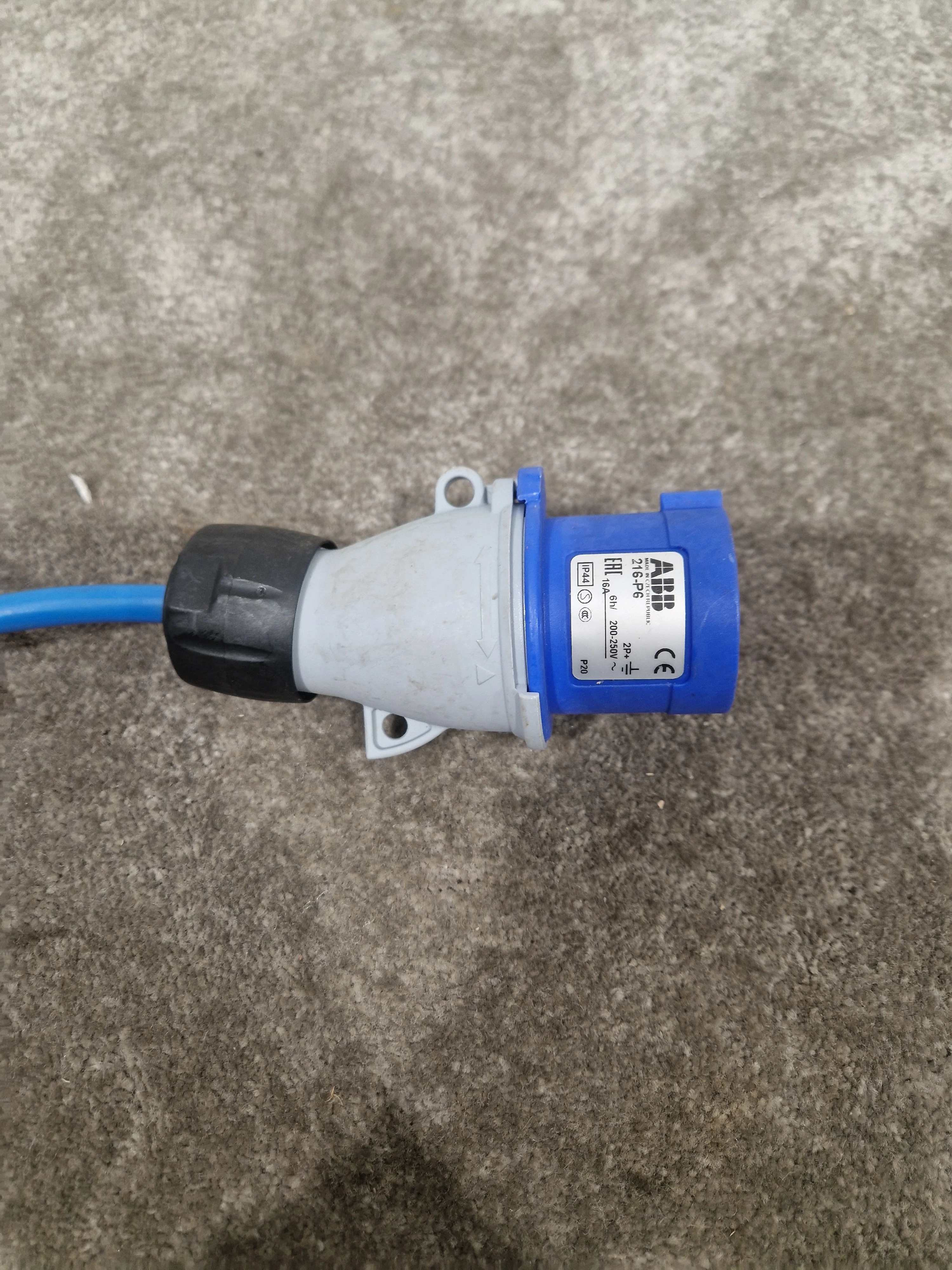 16A Cable TO-13 A Socket Fly Lead 2 Gang - Electrical Connector Cable - Very Good - Image 5