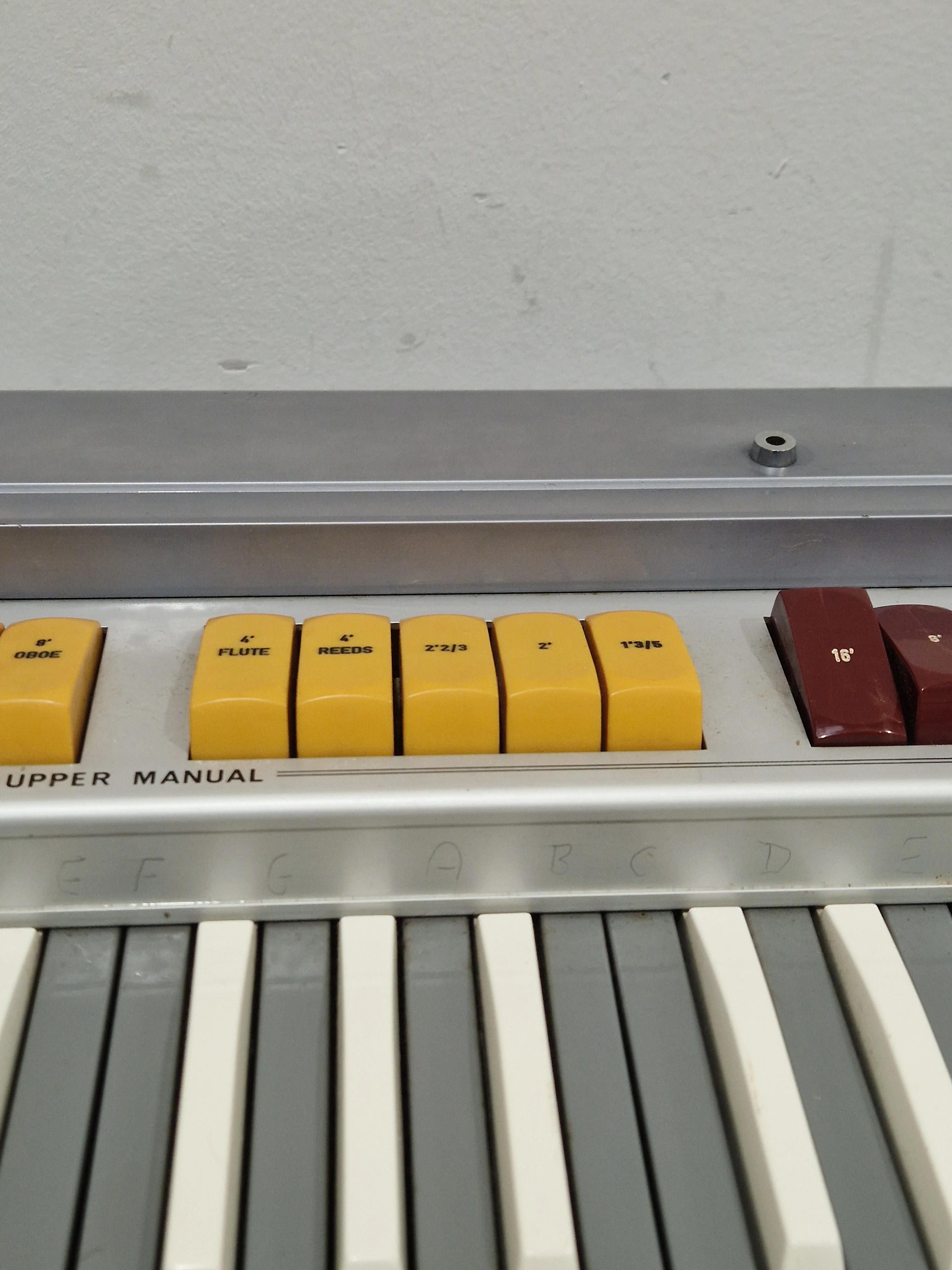 CRB Diamond 800 Organ - Rare Reverse Keys Model - Good w/ Power Supply & Hard Case - Image 27