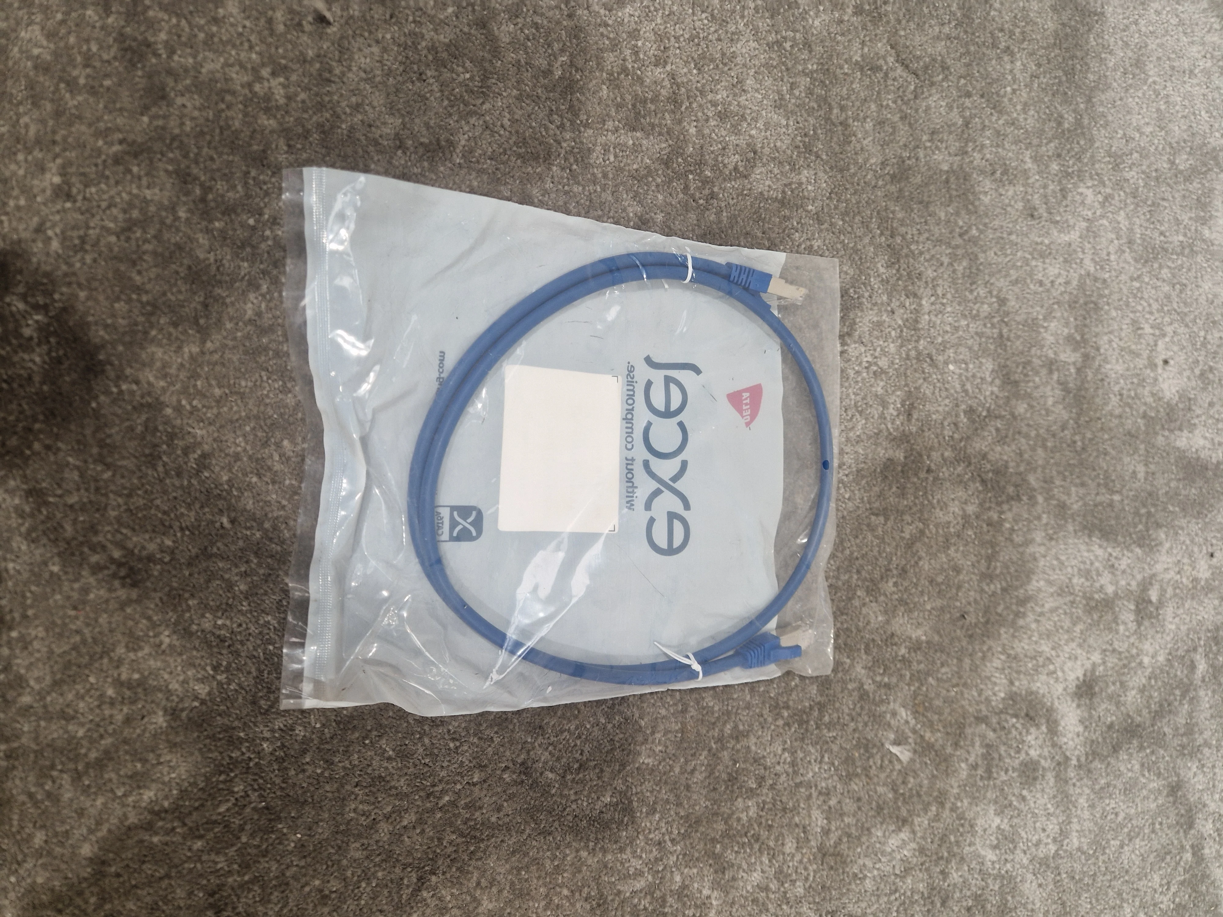1M Excel Blue Ethernet Cable - High-Speed CAT6 - Excellent w/ Original Packing - Image 3