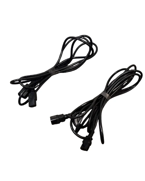 1x3m and 1x5m Power Extension Cable IEC Male to Female UPS Lead C14 to C13 - Excellent