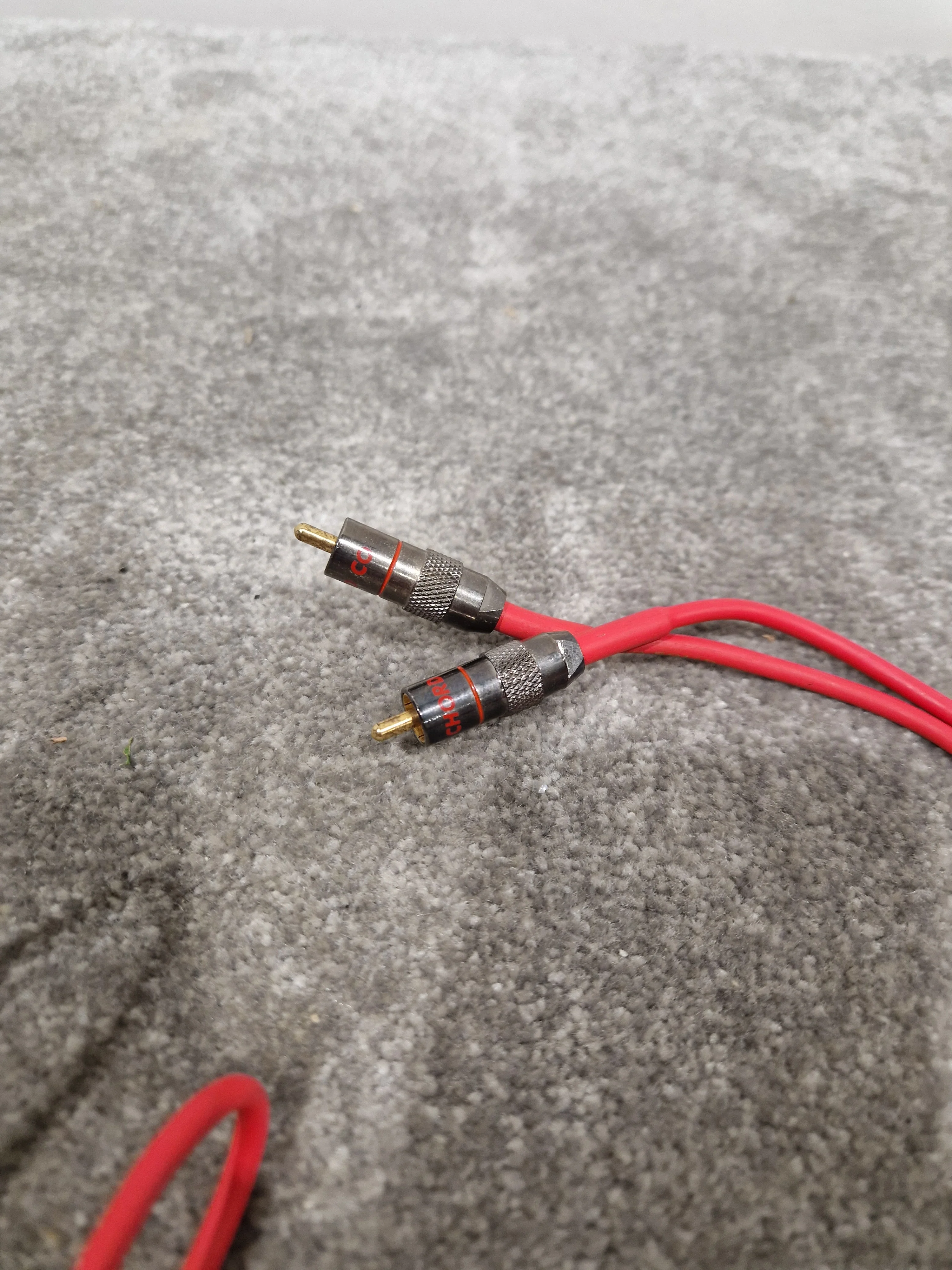 2FT Red Solid Bendable Phono Cables Single Head Pair Audio Cables - Durable Design - Excellent - Image 10