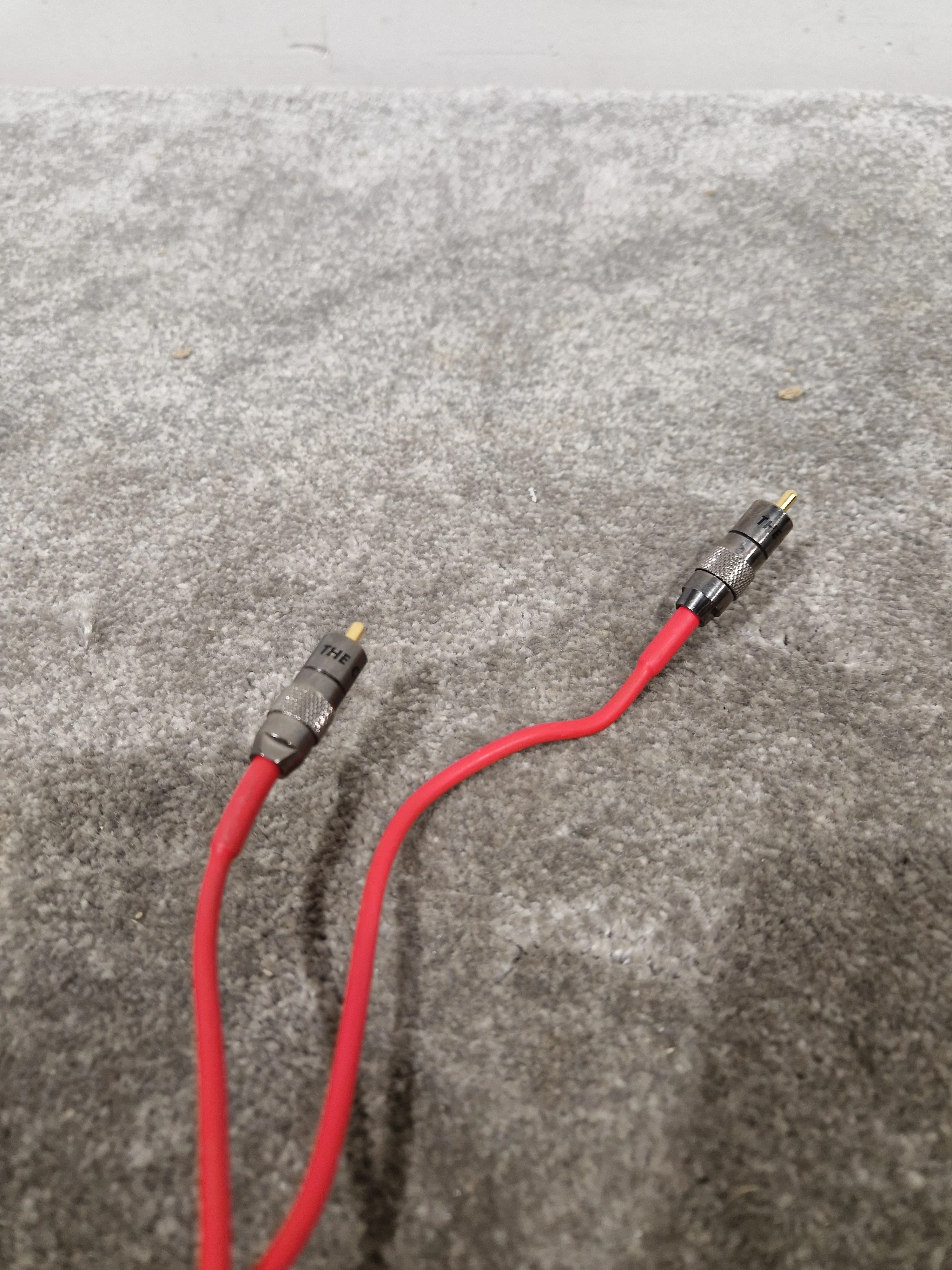 2FT Red Solid Bendable Phono Cables Single Head Pair Audio Cables - Durable Design - Excellent - Image 11