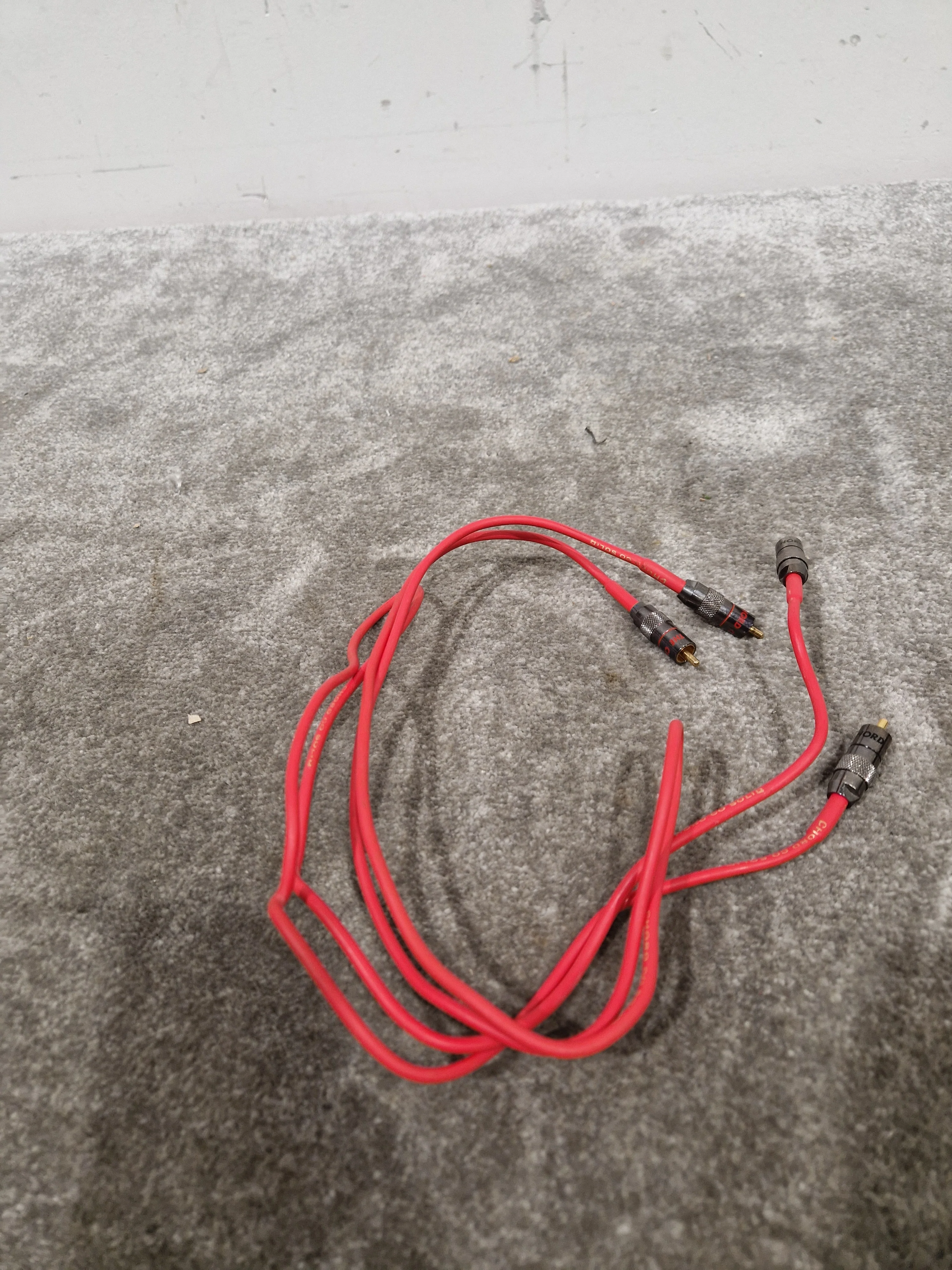 2FT Red Solid Bendable Phono Cables Single Head Pair Audio Cables - Durable Design - Excellent - Image 13