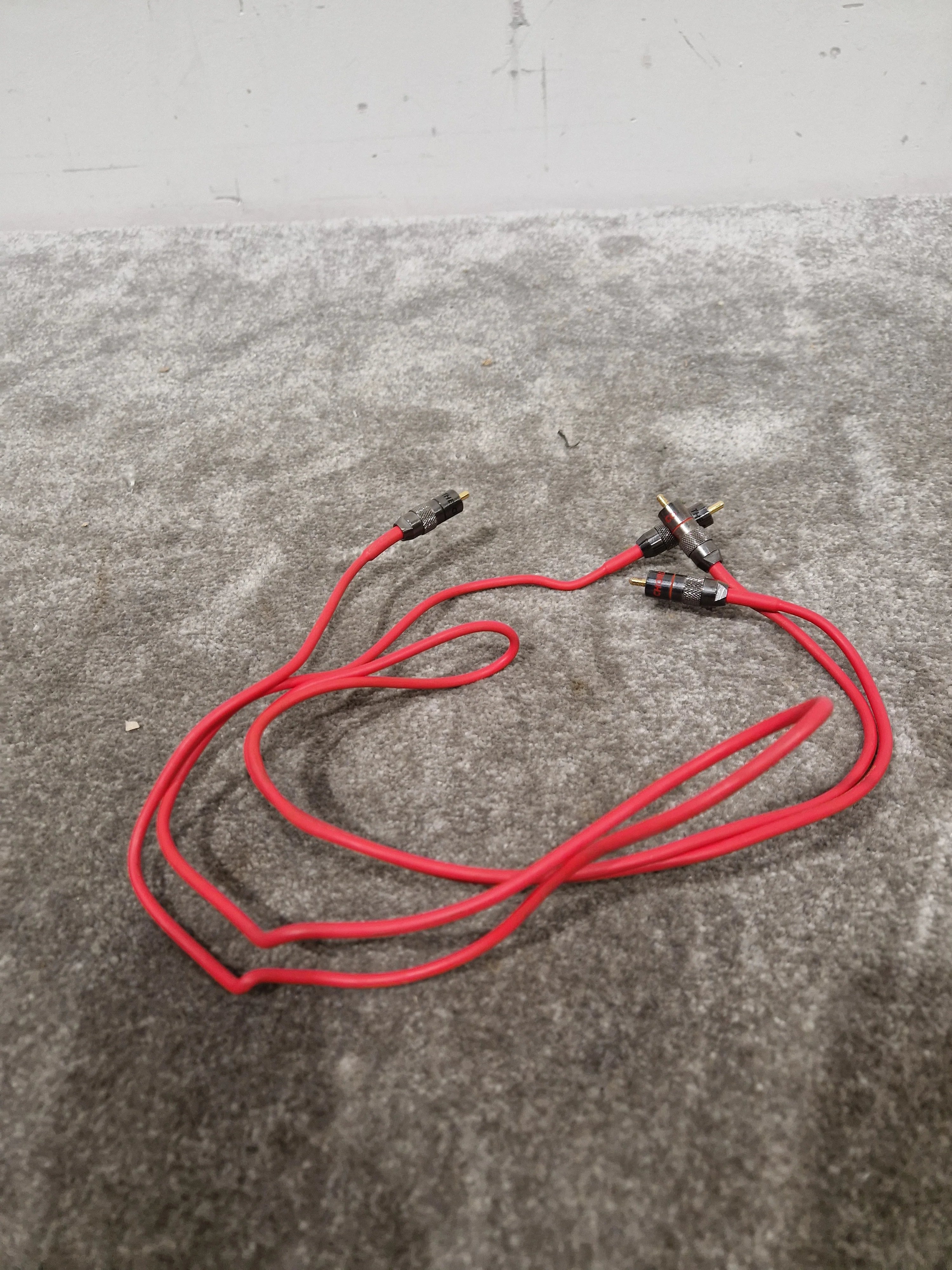 2FT Red Solid Bendable Phono Cables Single Head Pair Audio Cables - Durable Design - Excellent - Image 14