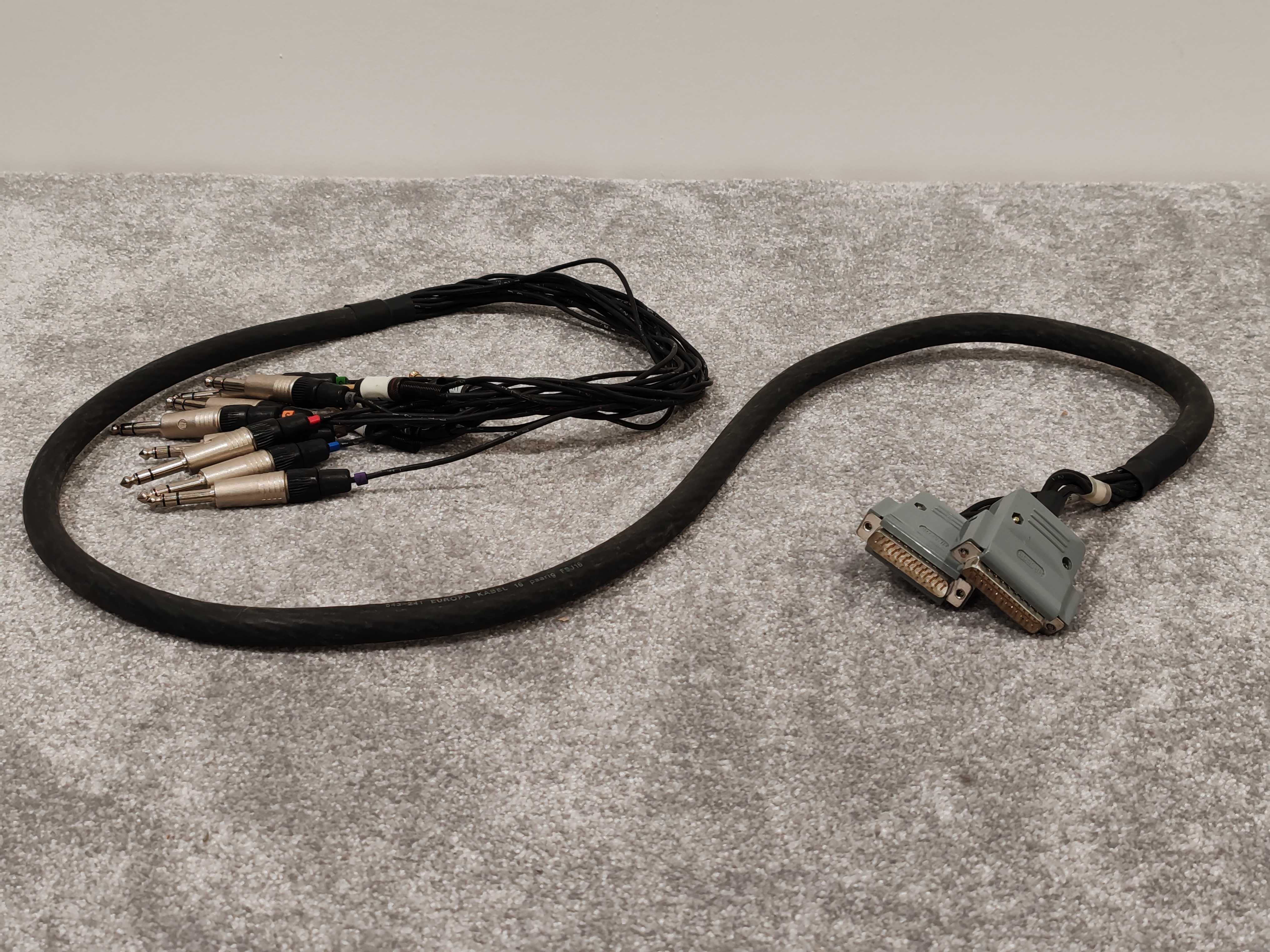 2x 25pin D Sub Male HRStot Plugs to 8x 6.35mm Stereo Jacks - 1.8m Length - Image 5