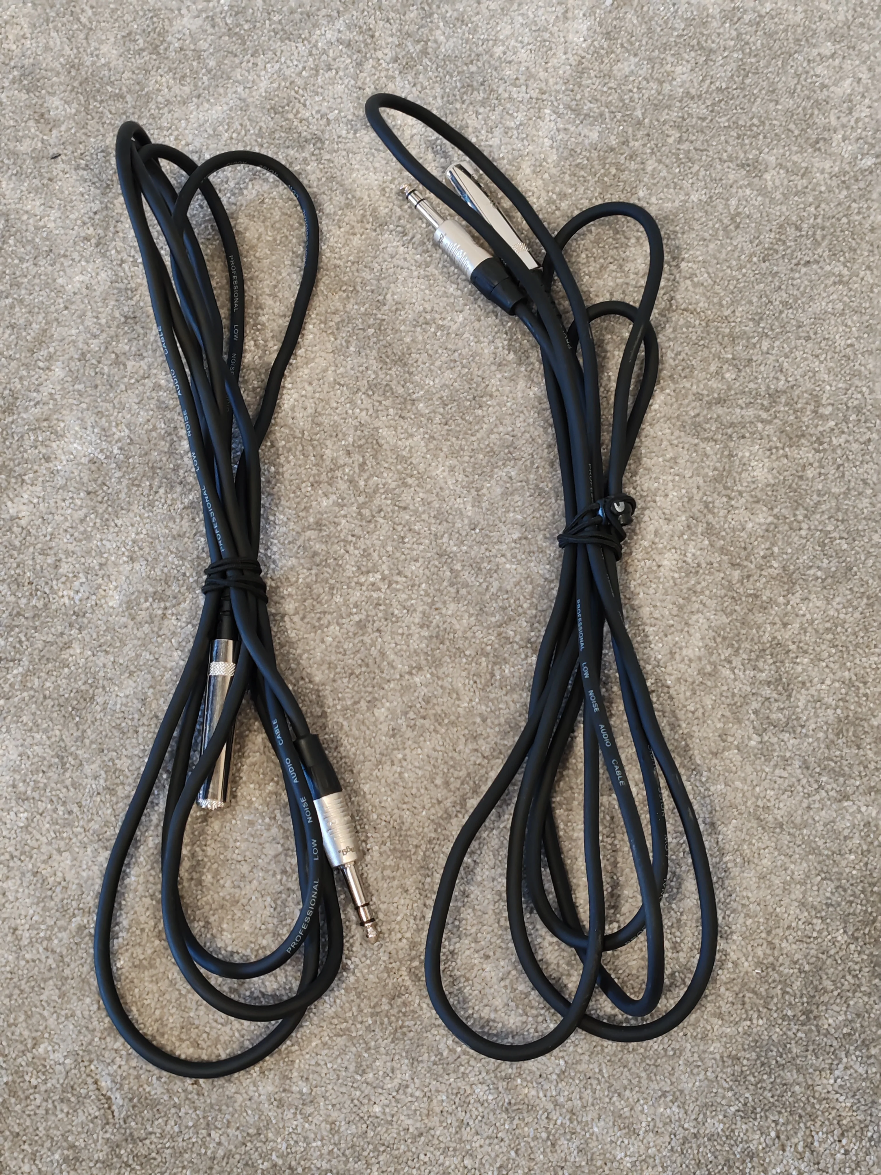 2x Stagg 6.35mm (1/4") Jack Lead Male to Female Extension Cable, 3m Black Stereo - Image 5
