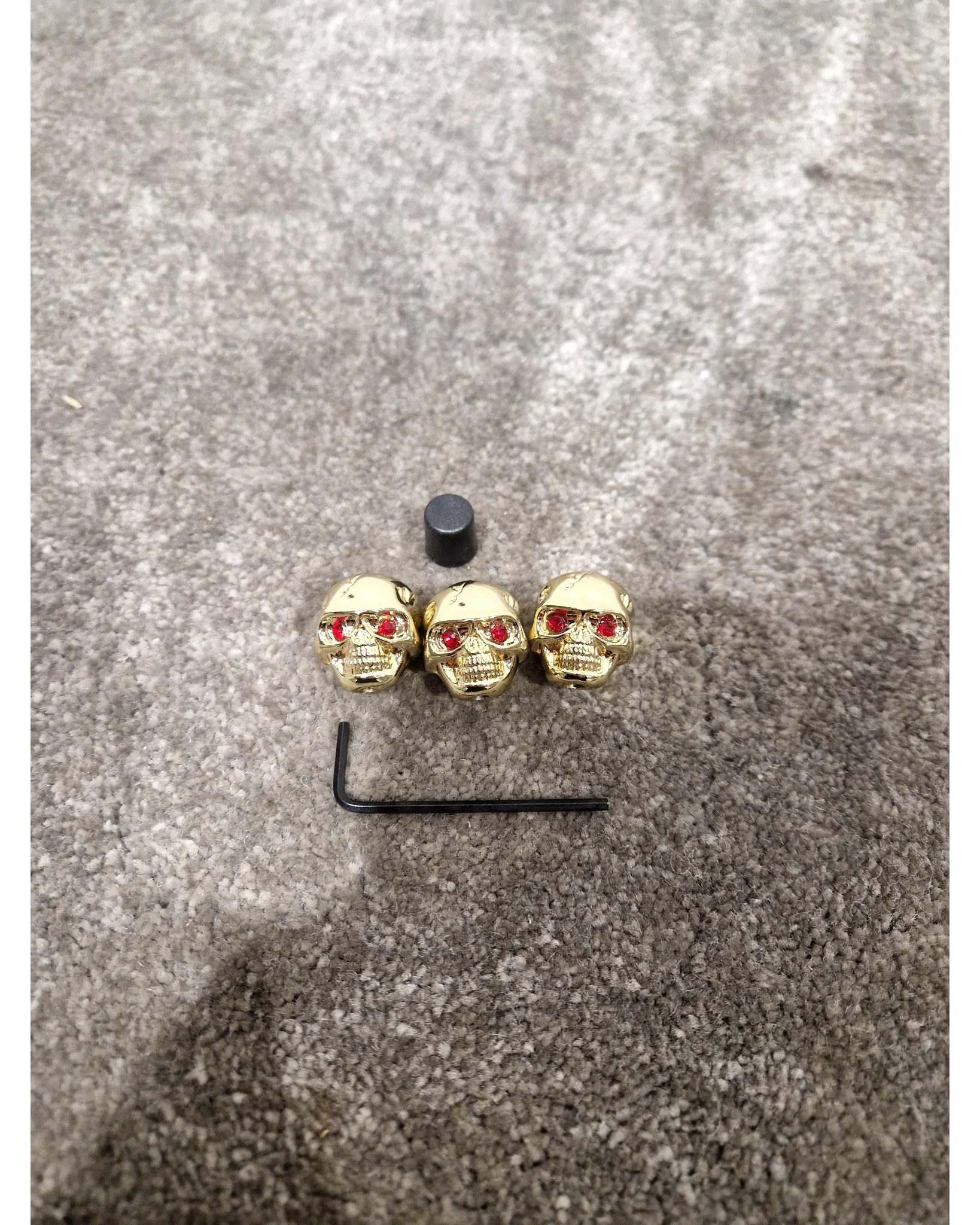 3 Pcs Metal Guitar Volume Tone Control Knobs - Gold – Control Knob - Excellent - Image 2