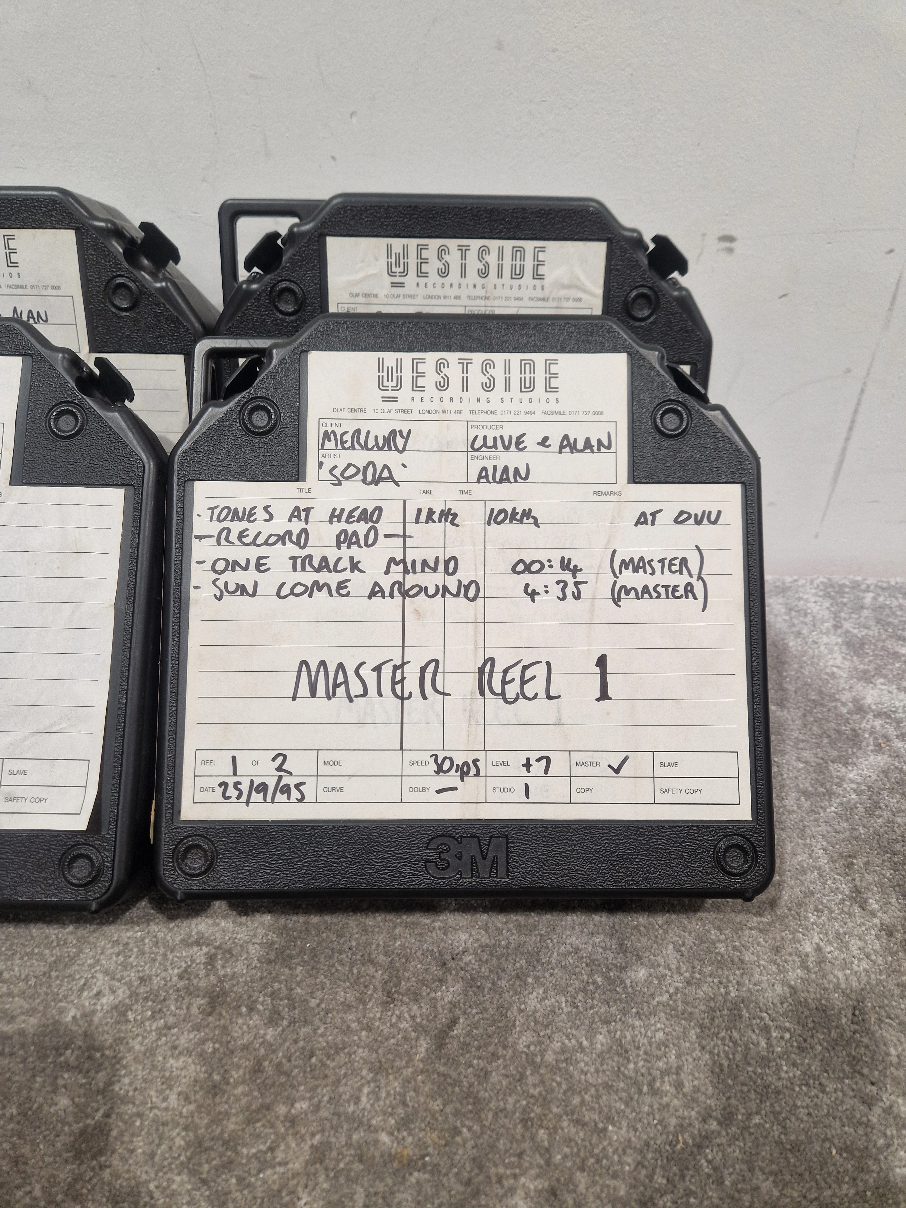 Soda – Britpop Band Collectible Westside Master Reel Suite (#1–4) – Excellent w/ Full Studio Track Sheets - Image 5