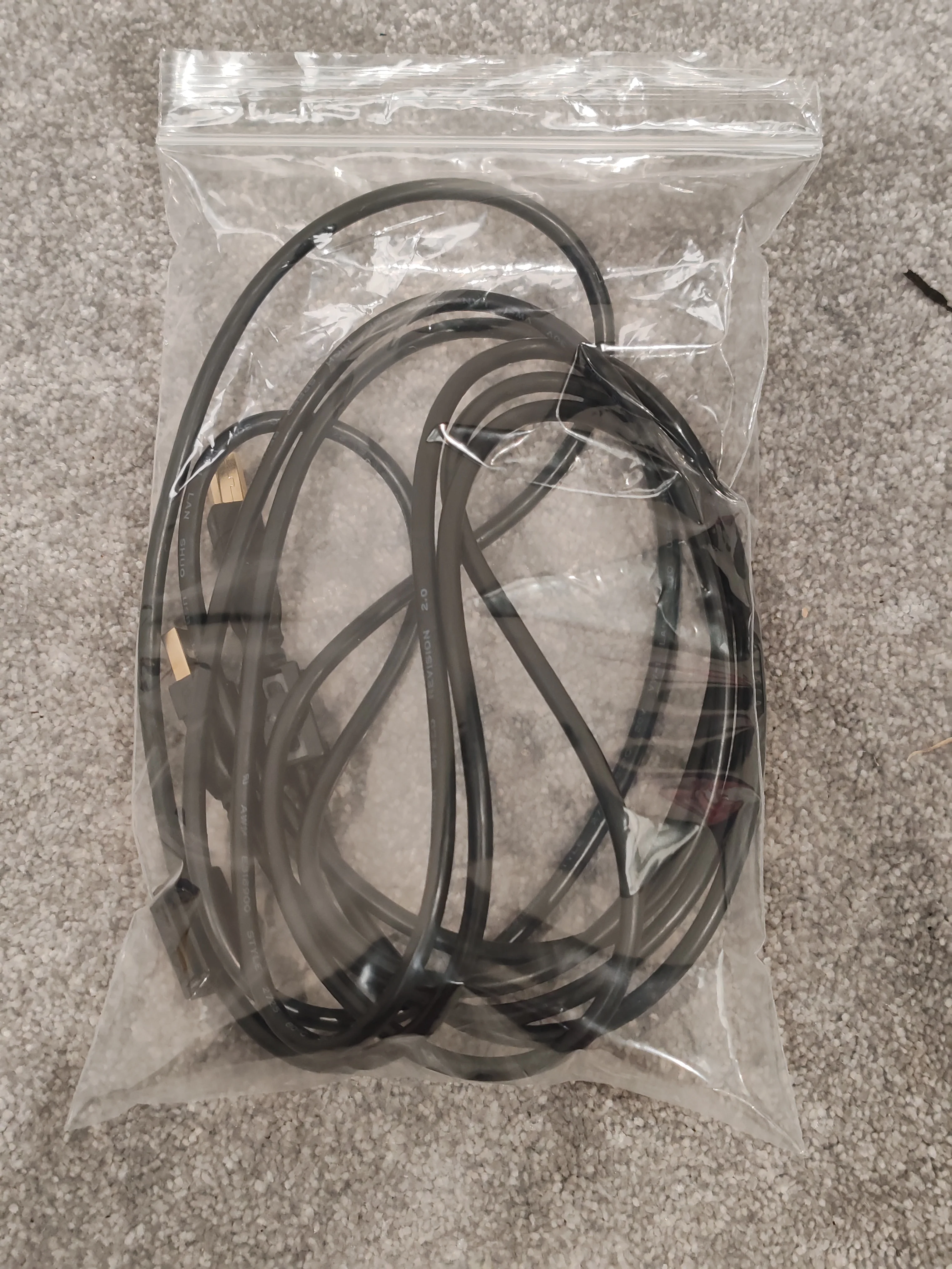3M USB Cable A TO B AWM E318900 Style - Gold Plated Connectors - High-Speed Data Transfer - Excellent - Image 4