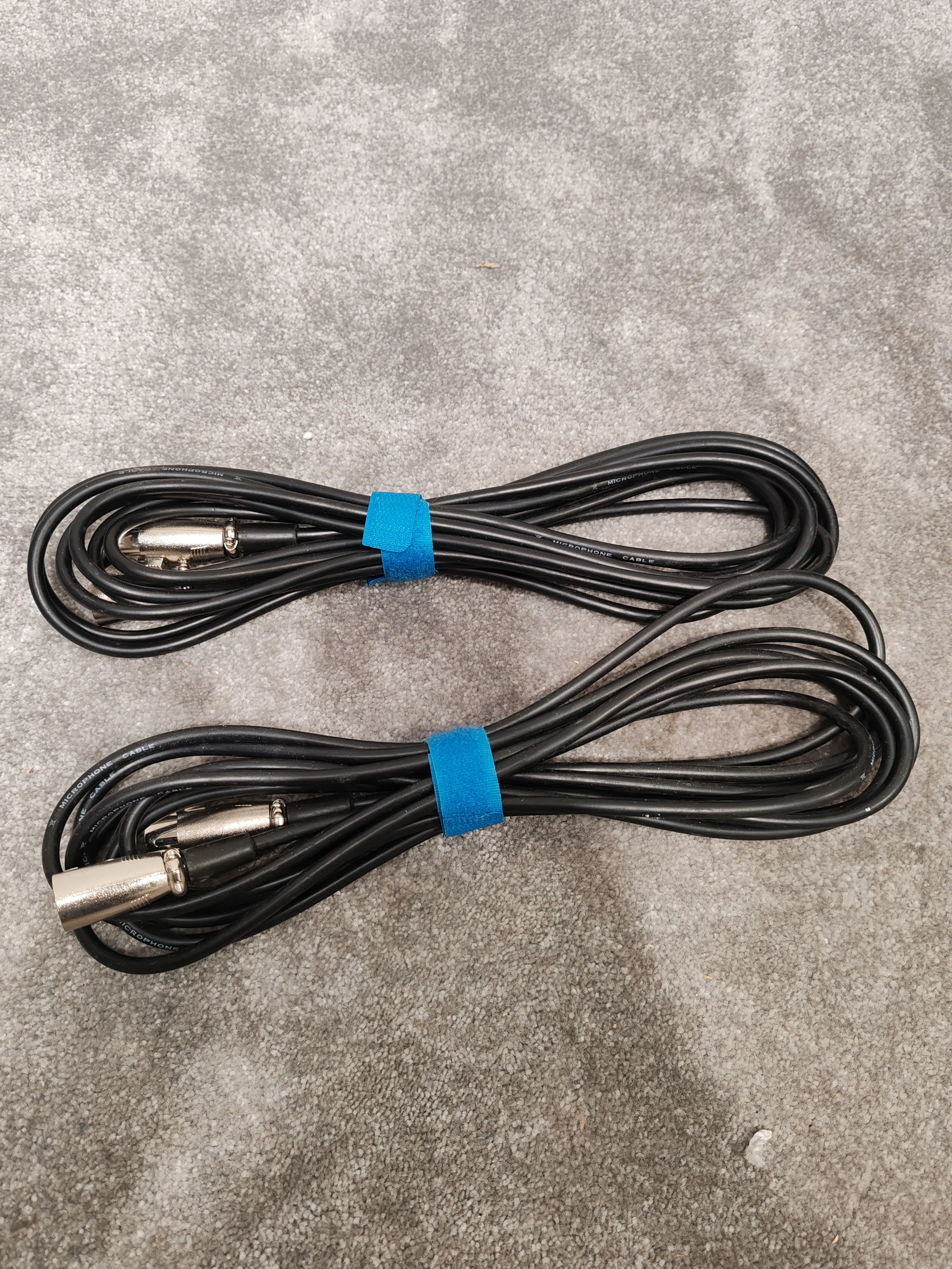 4x Mid-Length XLR Male to Female Microphone Cables (2x Stagg) – Very Good - Image 2