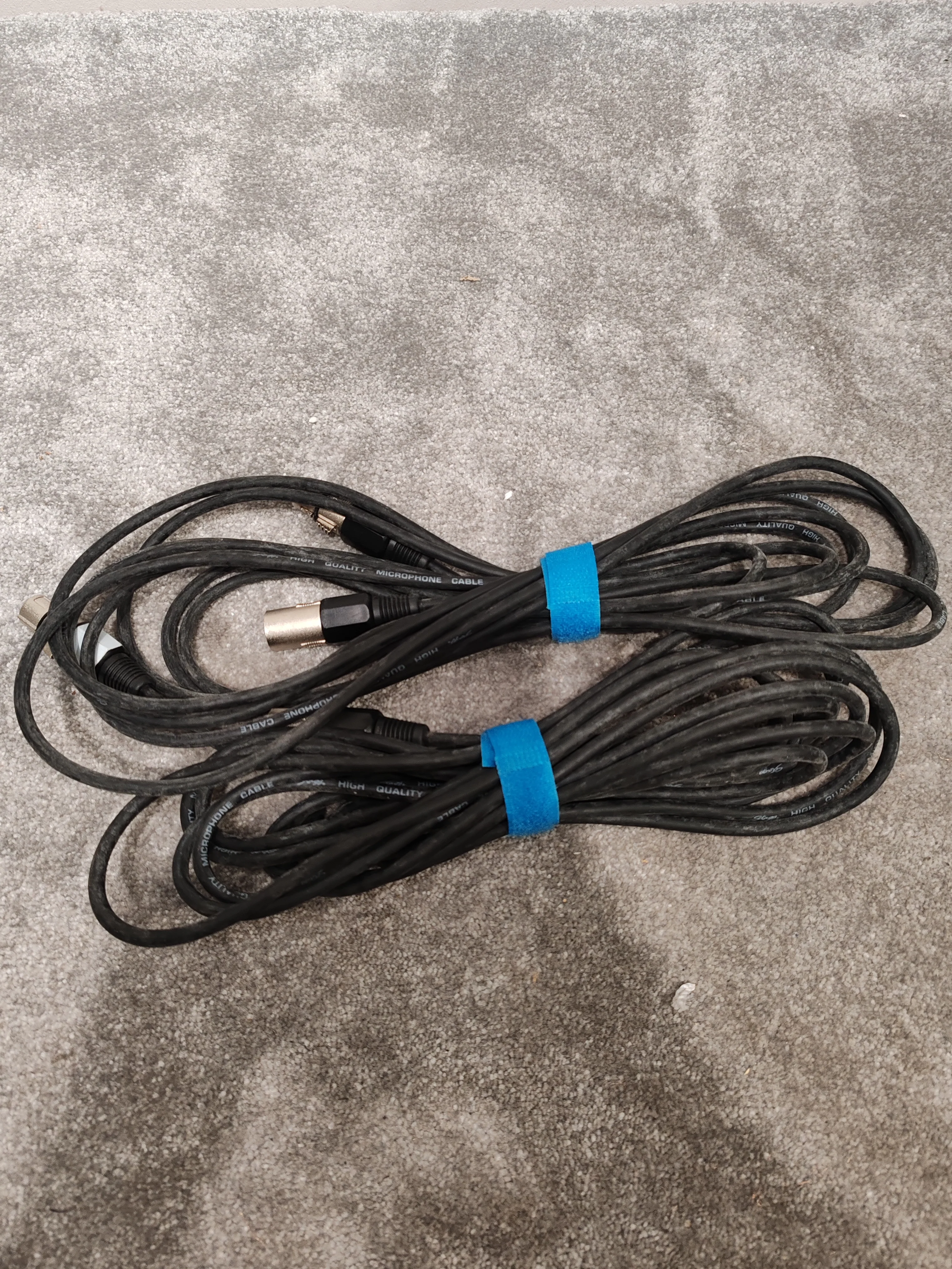 4x Mid-Length XLR Male to Female Microphone Cables (2x Stagg) – Very Good - Image 3