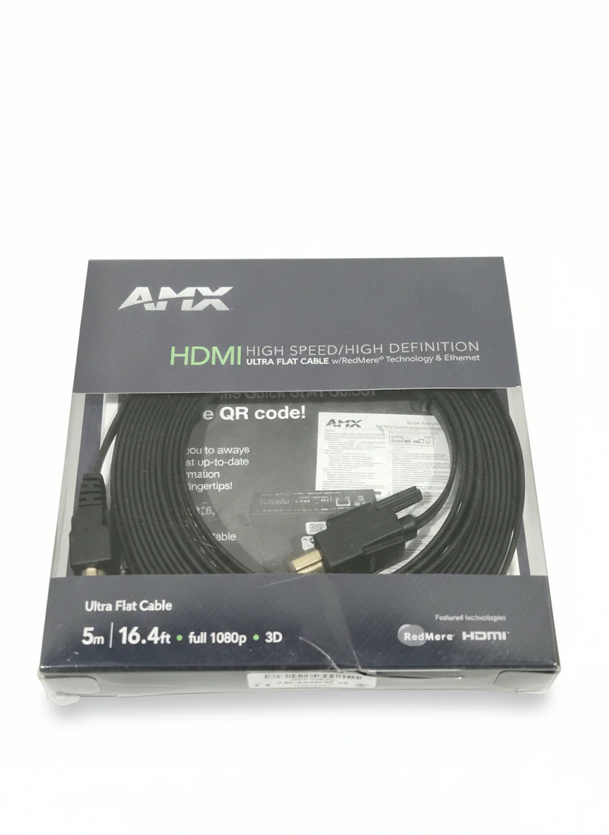 5M AMX Ultra Flat HDMI Cable - High-Speed Transmission - Excellent w/ Original Box