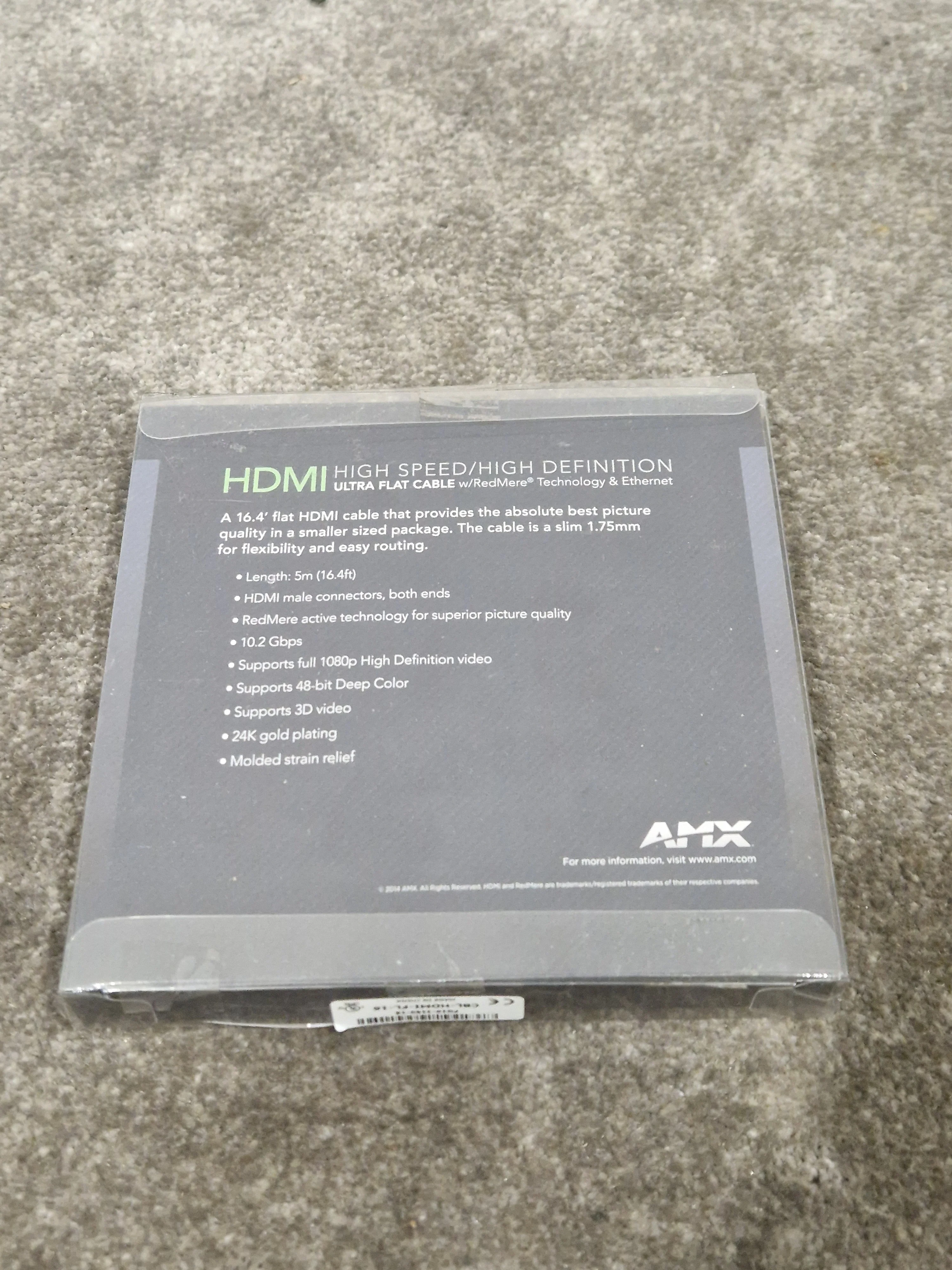 5M AMX Ultra Flat HDMI Cable - High-Speed Transmission - Excellent w/ Original Box - Image 3