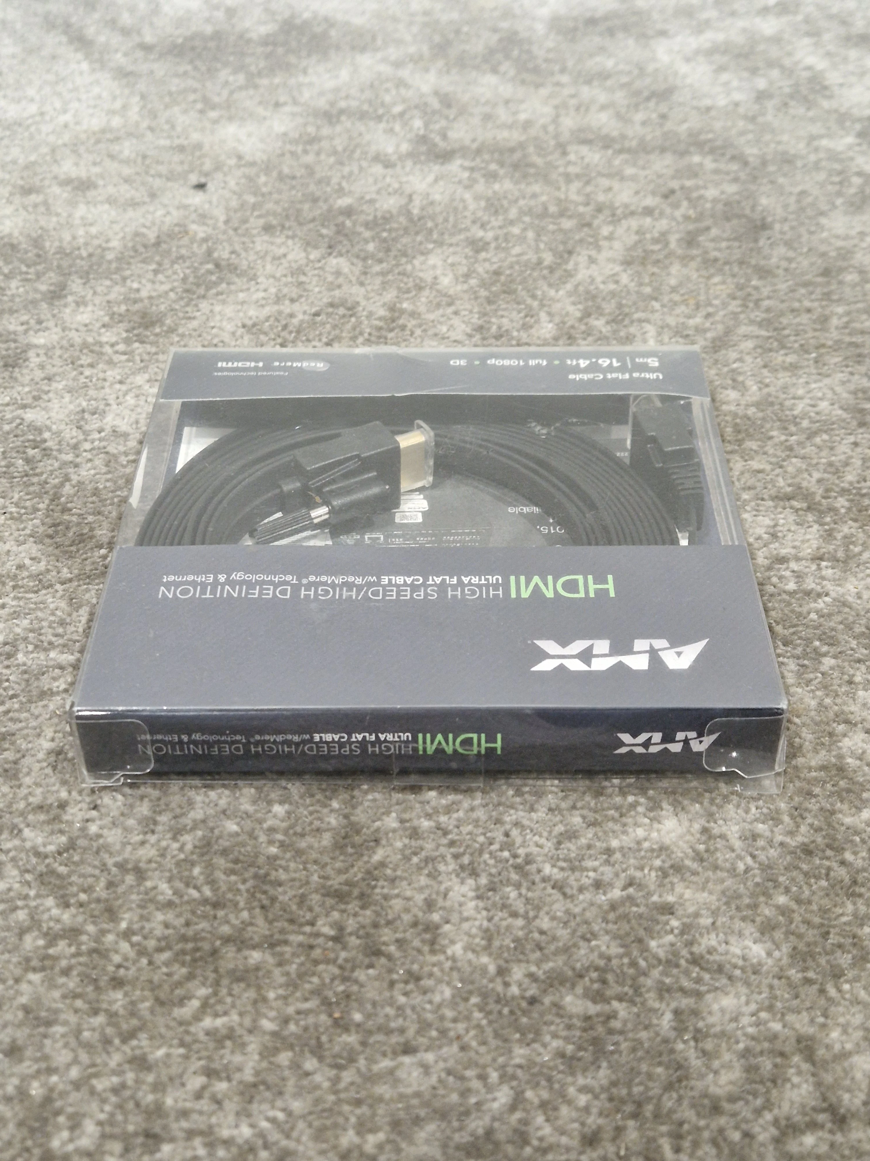 5M AMX Ultra Flat HDMI Cable - High-Speed Transmission - Excellent w/ Original Box - Image 5