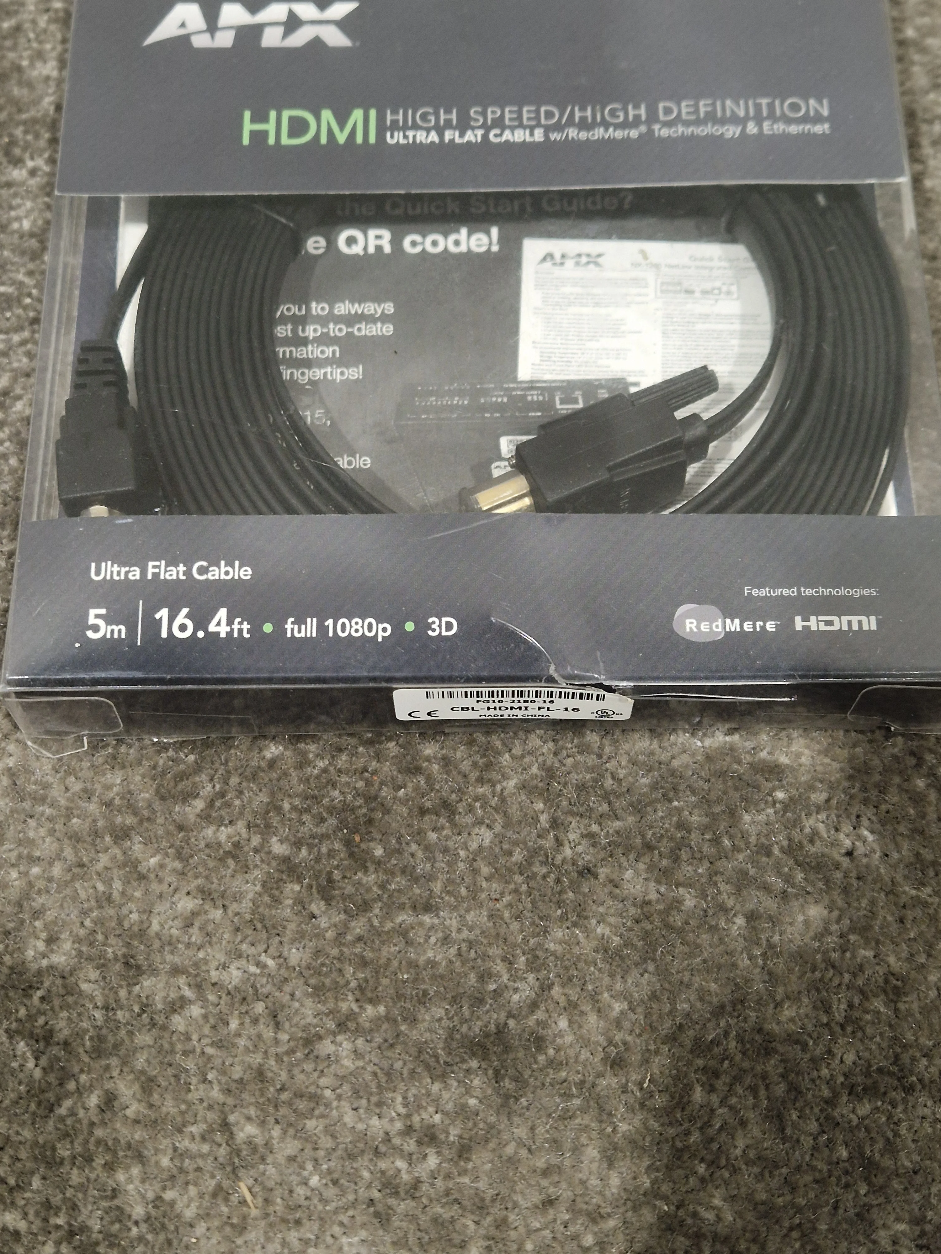 5M AMX Ultra Flat HDMI Cable - High-Speed Transmission - Excellent w/ Original Box - Image 7