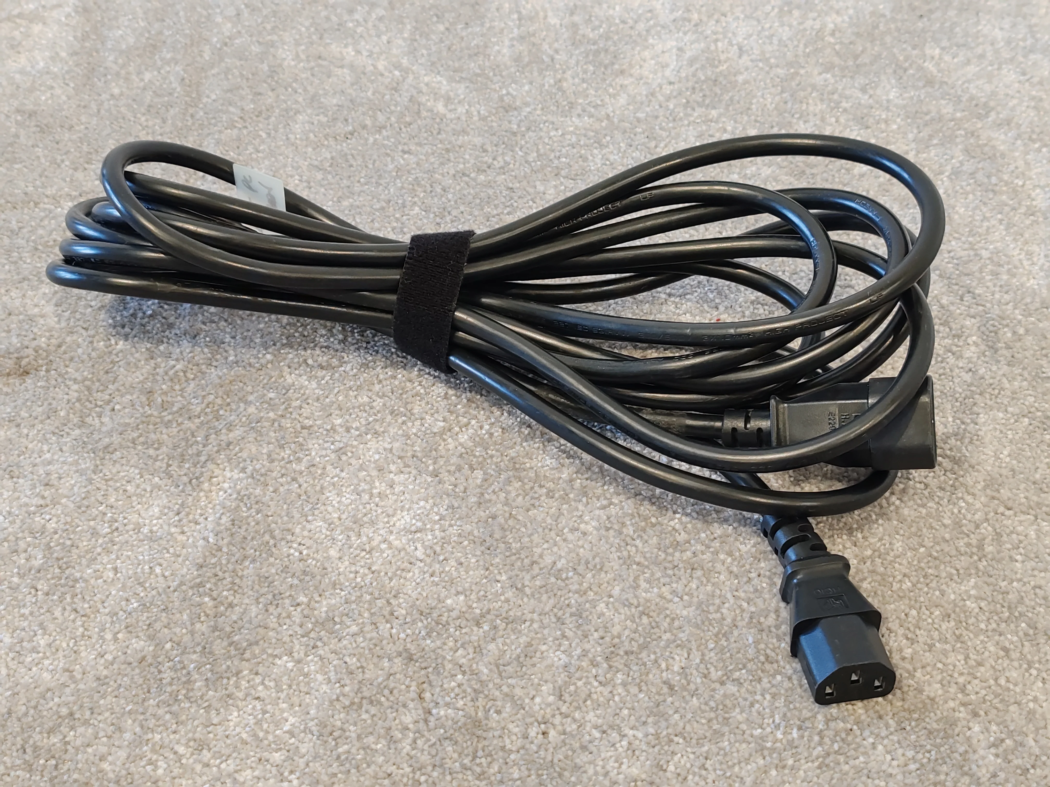5M Iec C14 TO Iec C13 Black Extension Lead 10A (kettle Cable) - Heavy Duty Design - Excellent - Image 6
