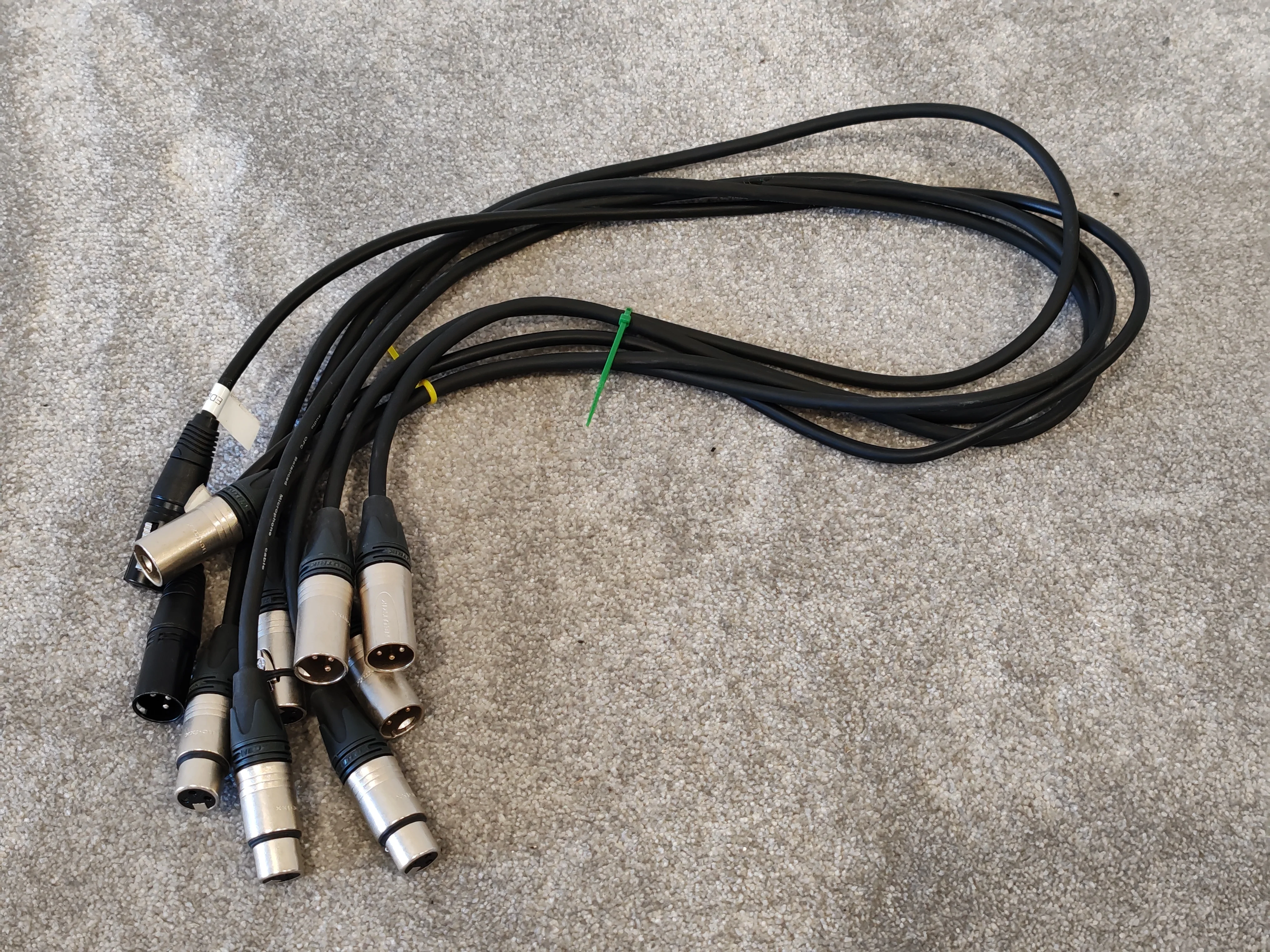 5X 1m XLR Microphone Cables Male to Female - Image 2