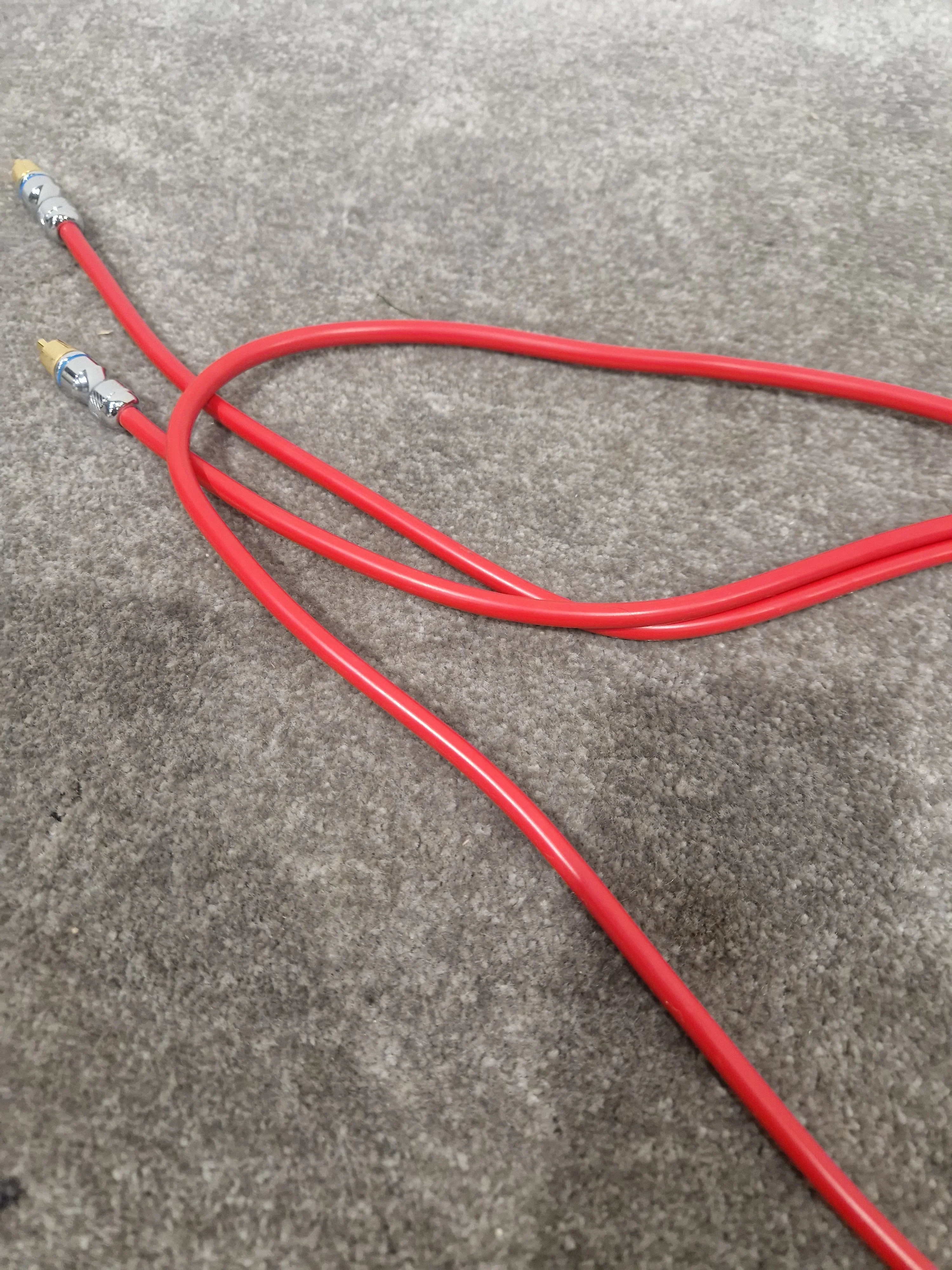 2x RCA Phono Cables - High Qaulity Red - Excellent - Image 10