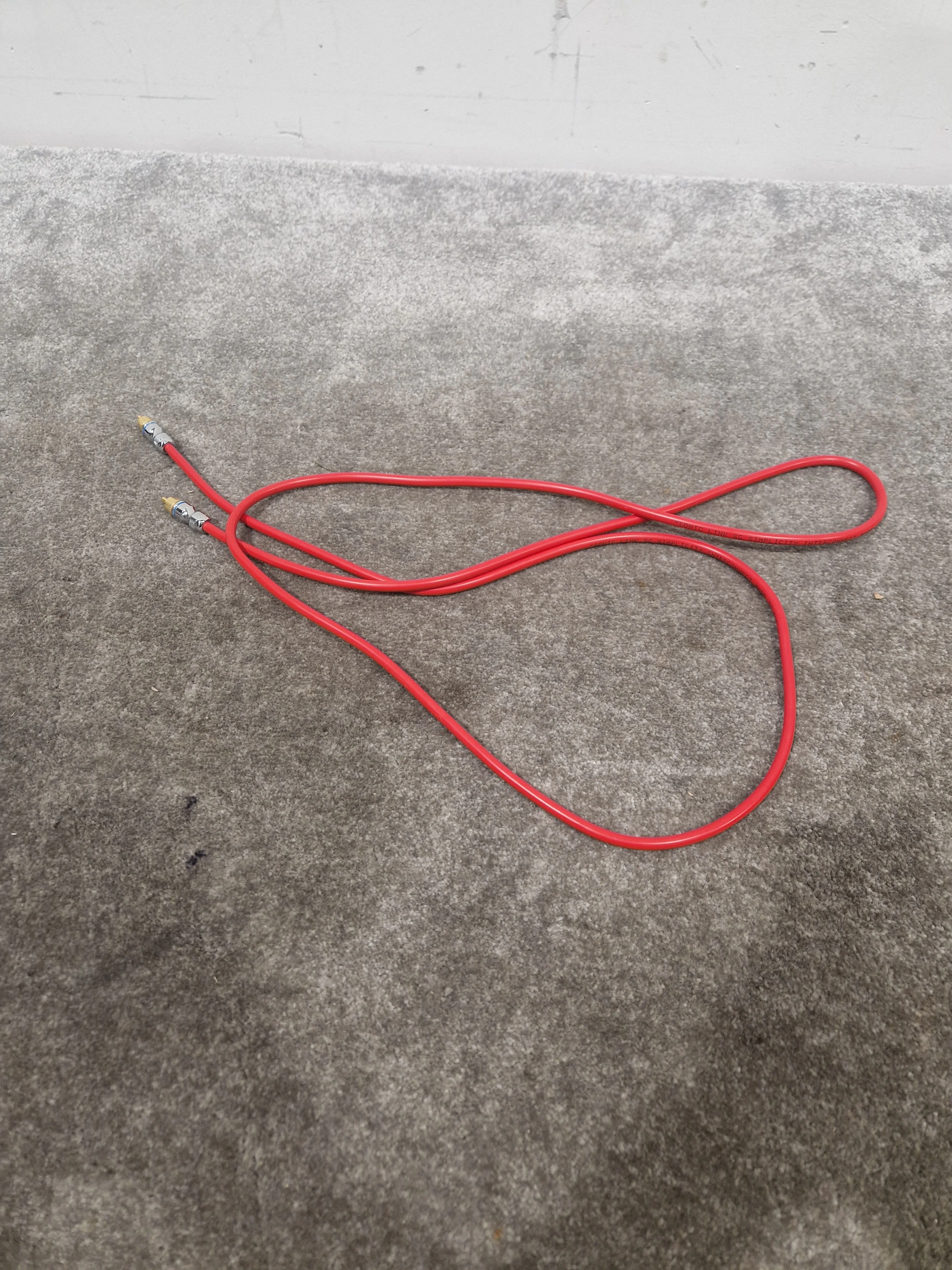 2x RCA Phono Cables - High Qaulity Red - Excellent - Image 8