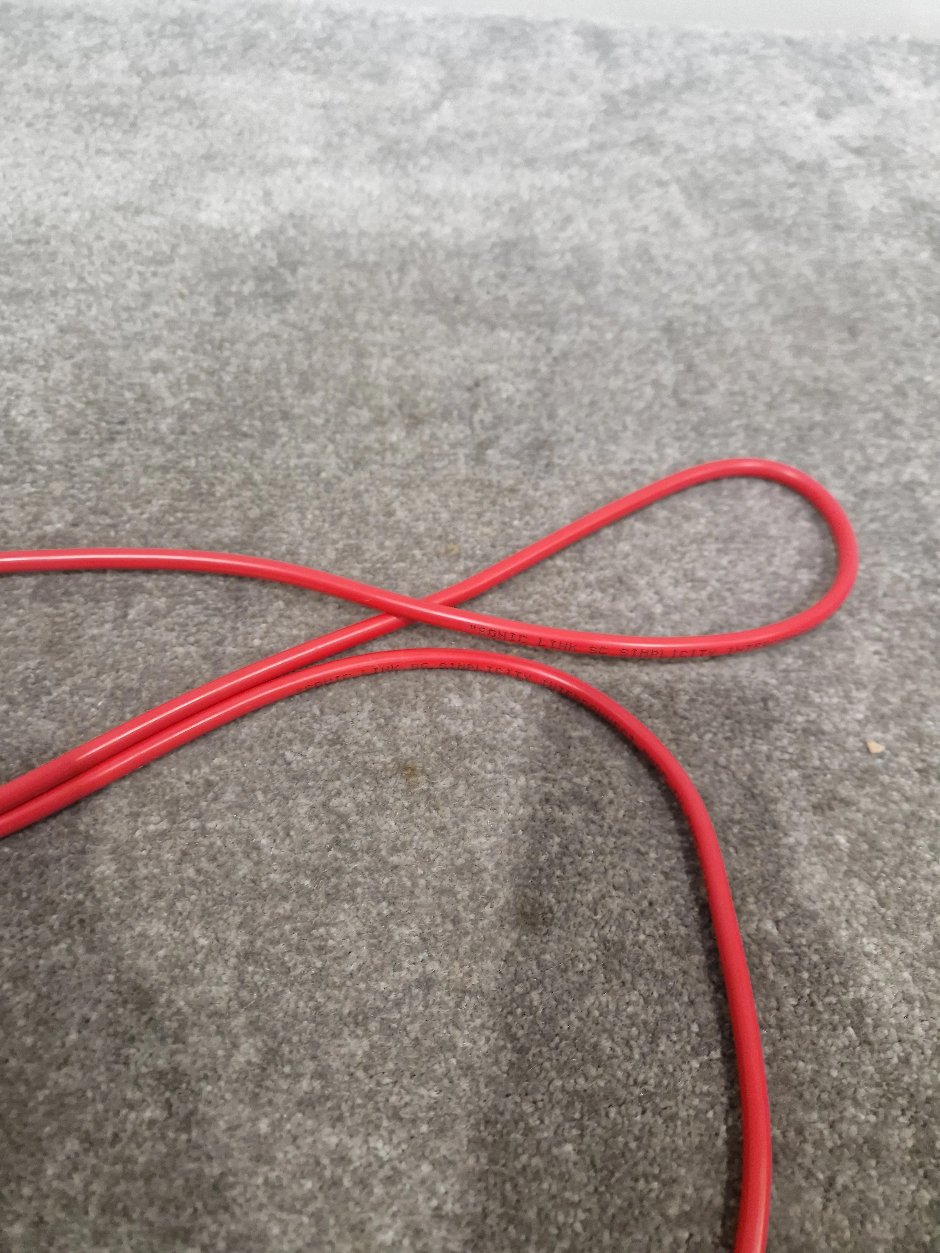 2x RCA Phono Cables - High Qaulity Red - Excellent - Image 9