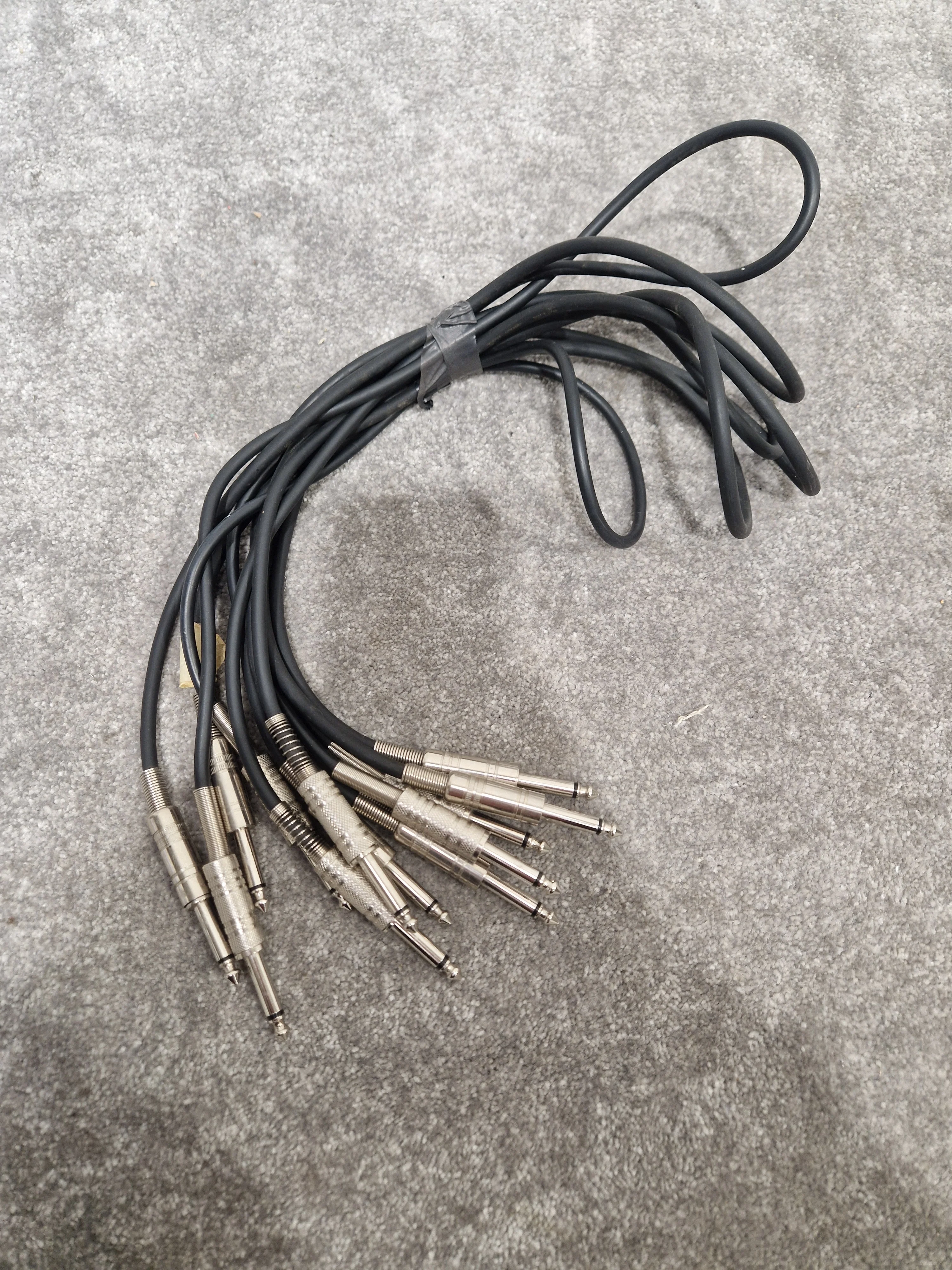 6 Unbranded 3FT Guitar/Speaker Leads - Durable Audio Connection - Excellent - Image 4