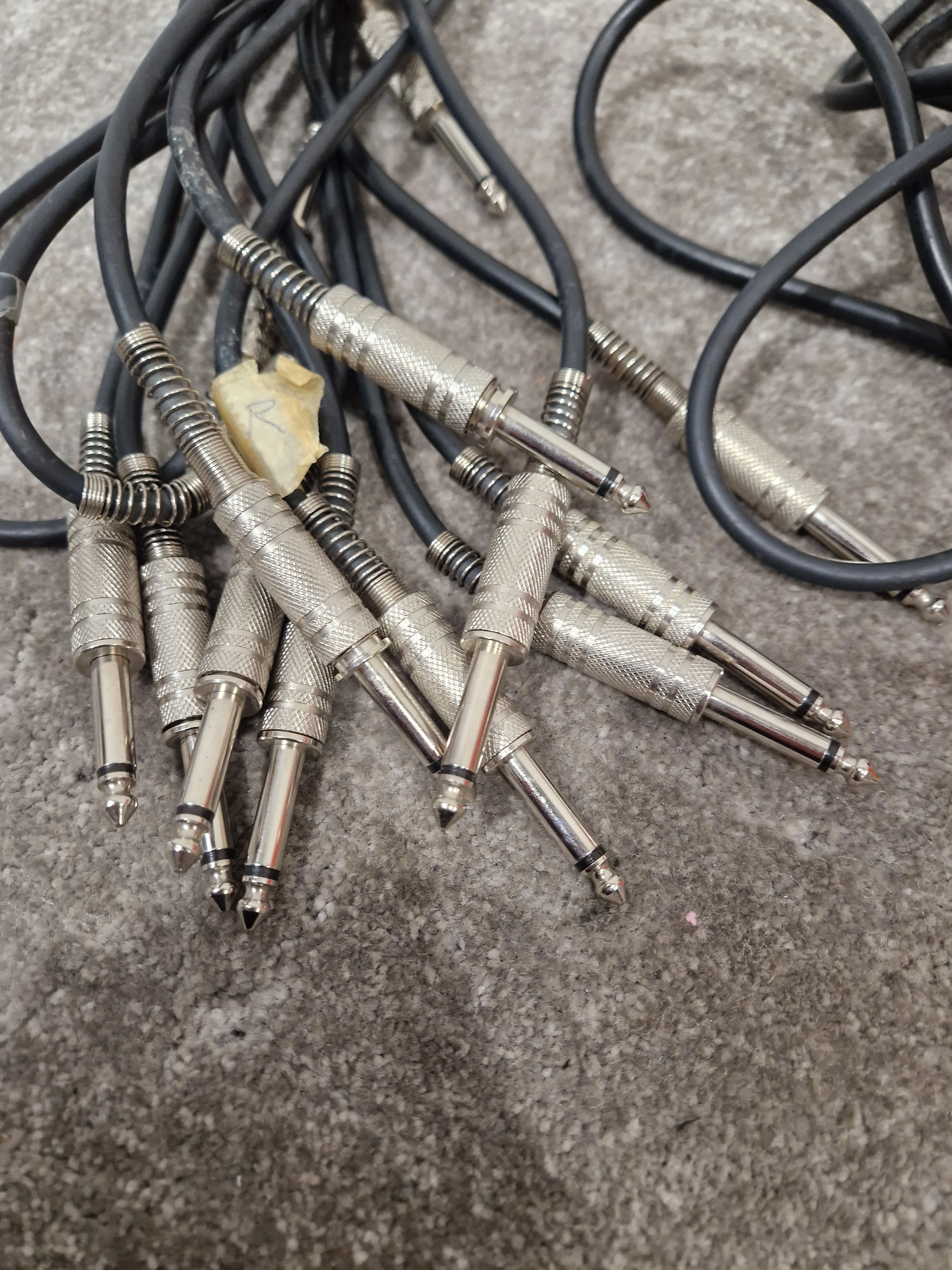 7 Unbranded 5FT Guitar/Speaker Cables - Durable Performance - Excellent - Image 7