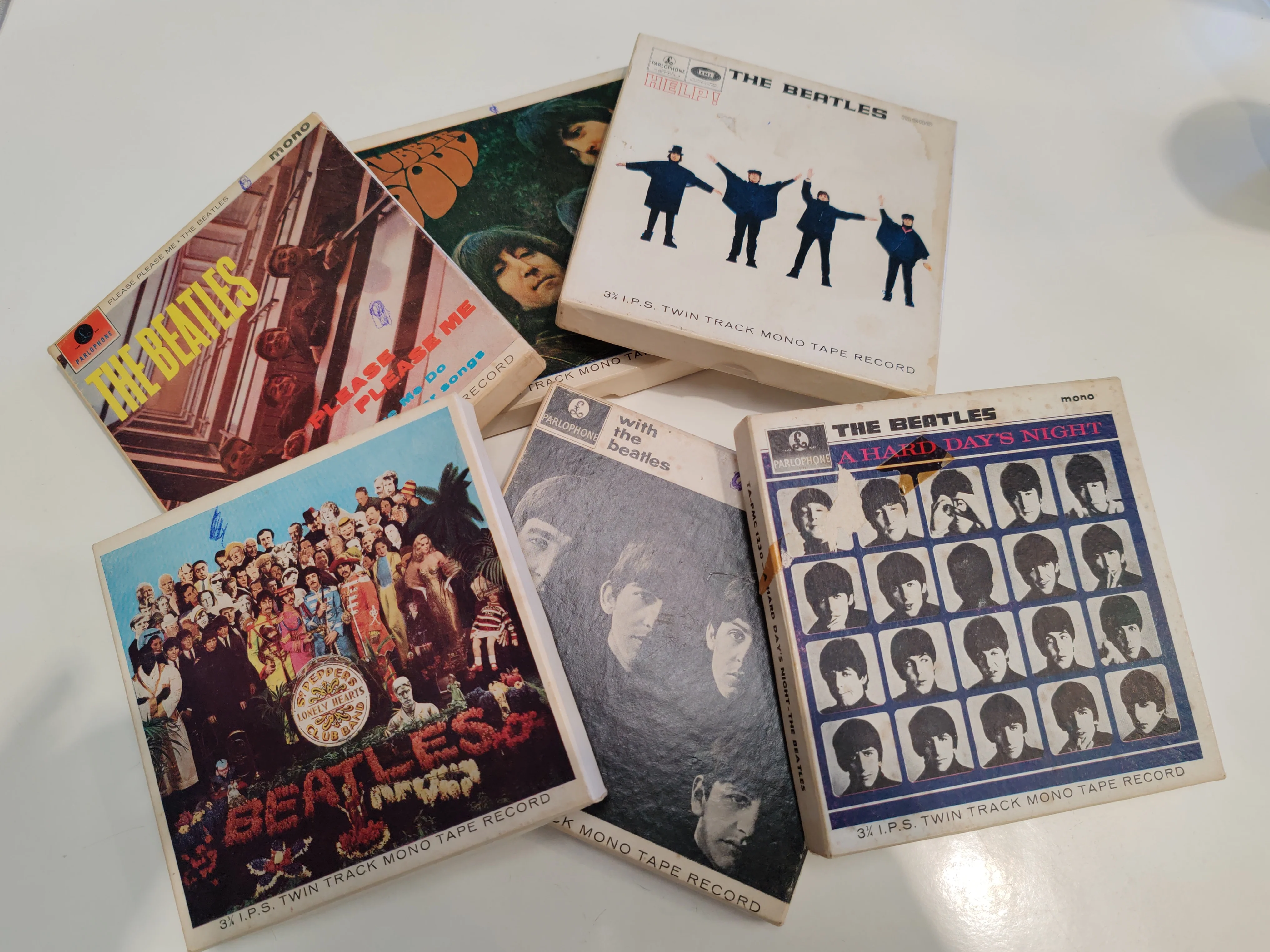 6x Beatles Reel to Reel Records - 2 Track Mono