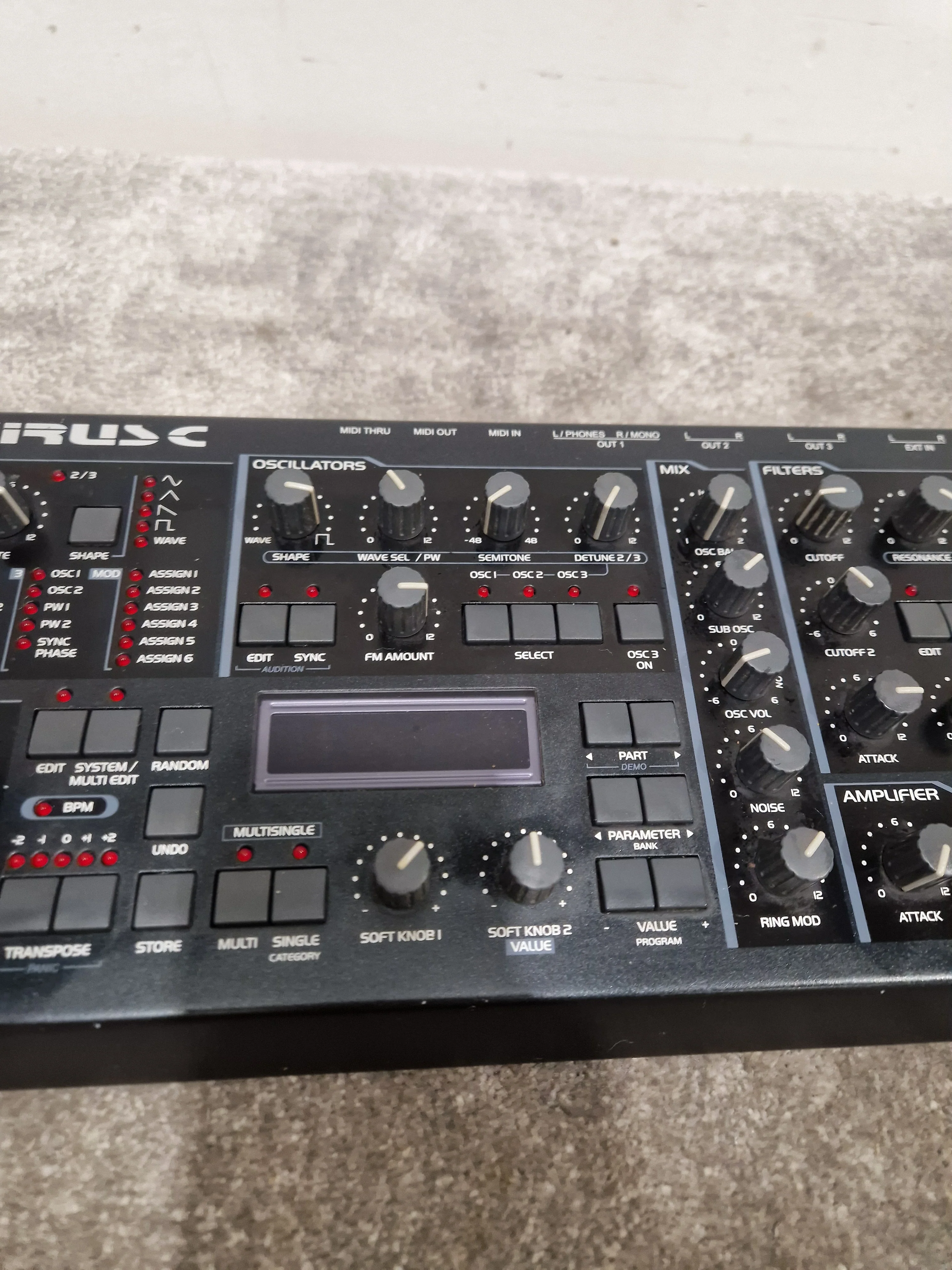 Access Virus C - Desktop Synthesizer Module - Dark/Black - Excellent w/ Power Supply - Image 8