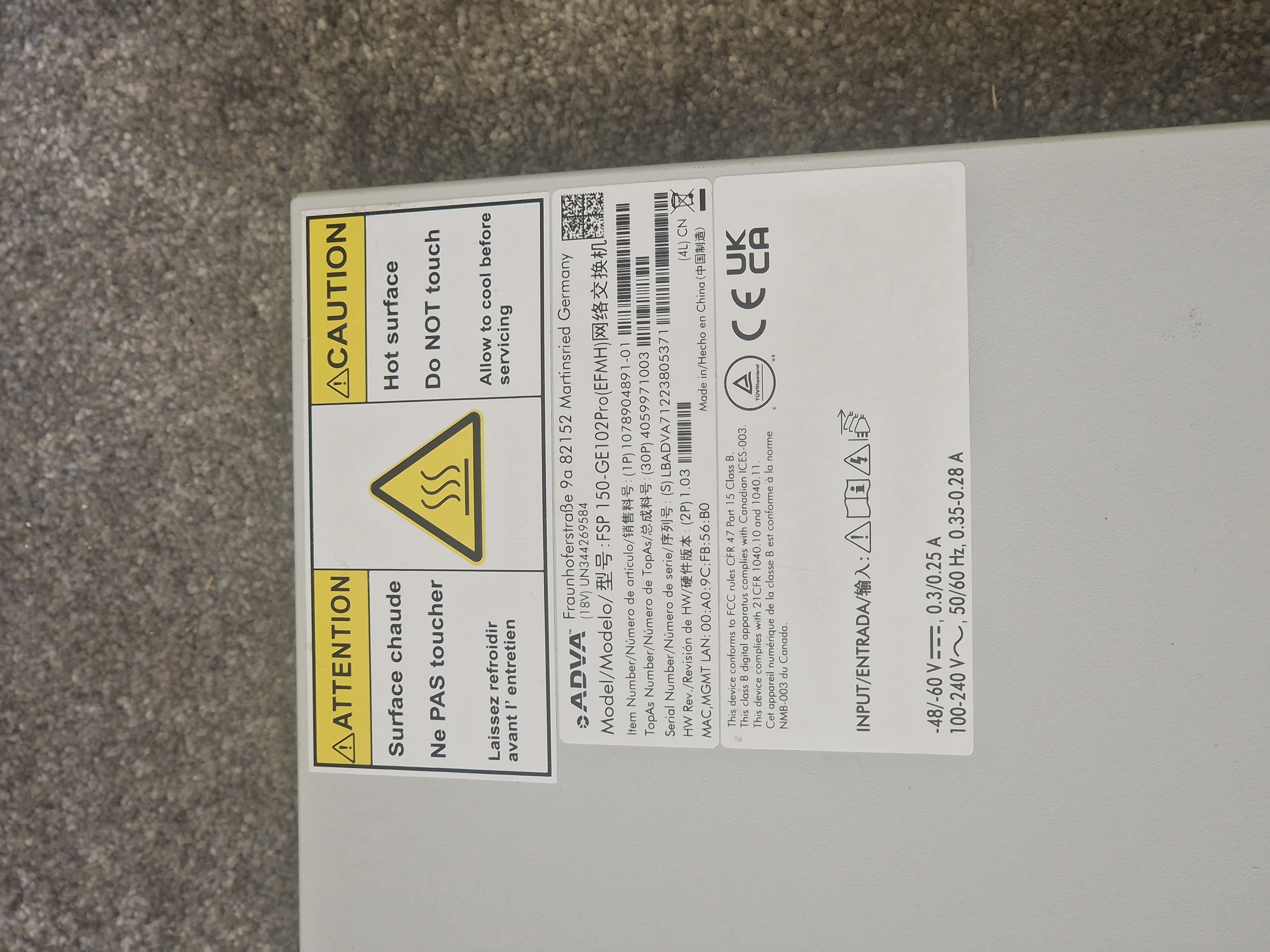 ADVA Openreach FSP 150-GE102Pro Network Demarcation Device – Carrier Ethernet - Good - Image 6