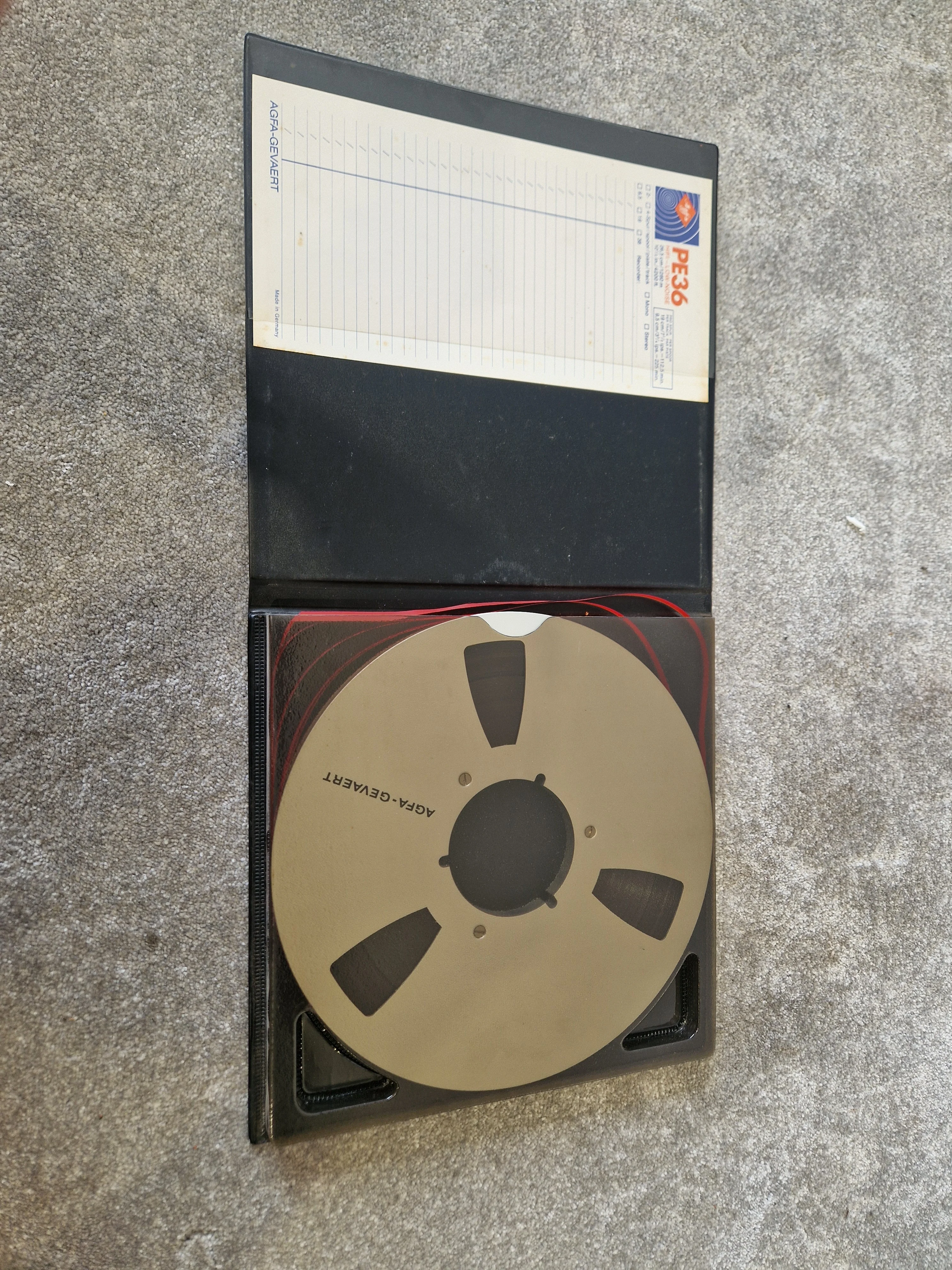 AGFA PE36 HiFi Low Noise Reel-to-Reel Tape – ¼″ 4200ft on 10.5″ Plastic Reel - Good - Image 3
