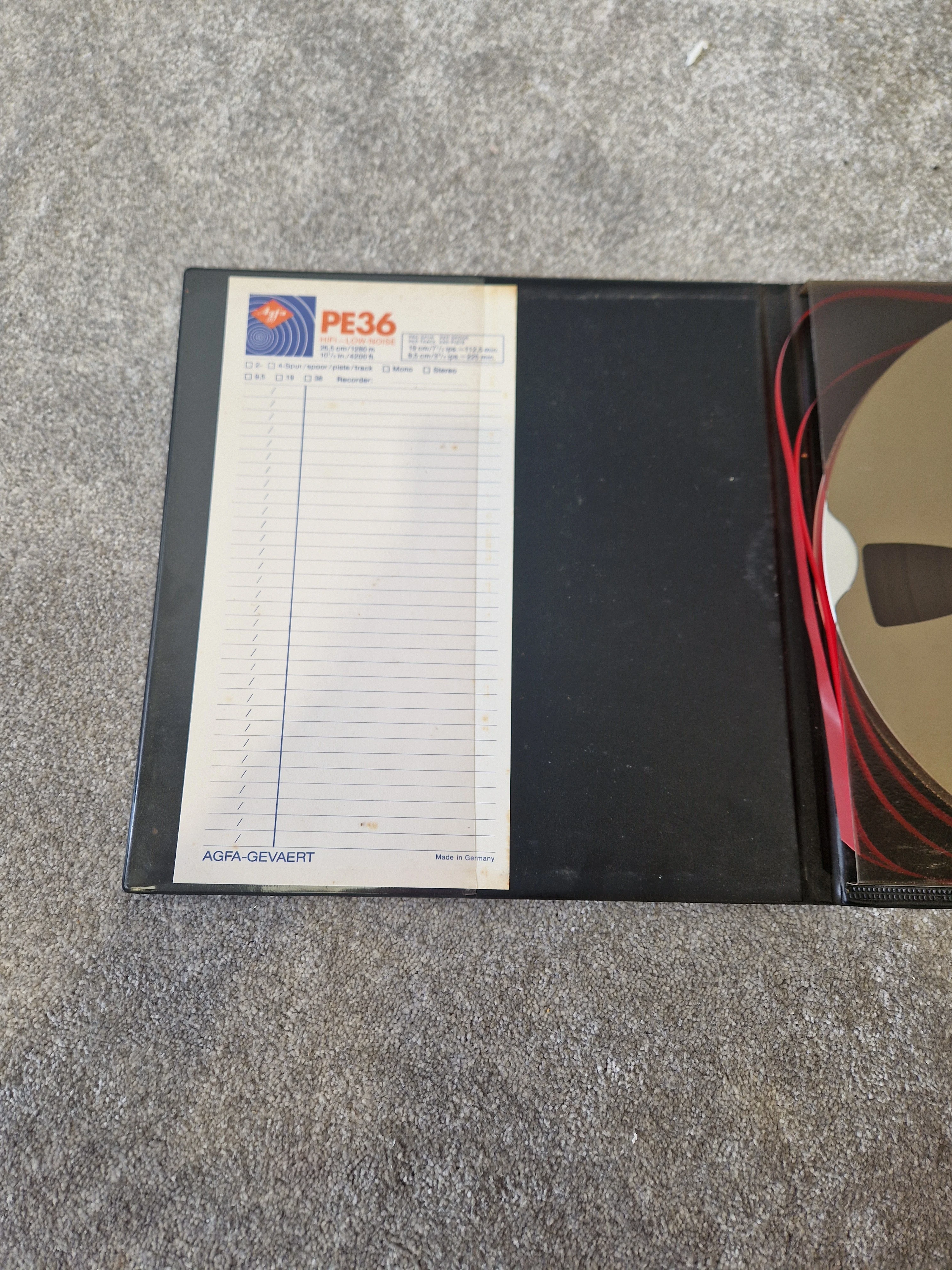 AGFA PE36 HiFi Low Noise Reel-to-Reel Tape – ¼″ 4200ft on 10.5″ Plastic Reel - Good - Image 4