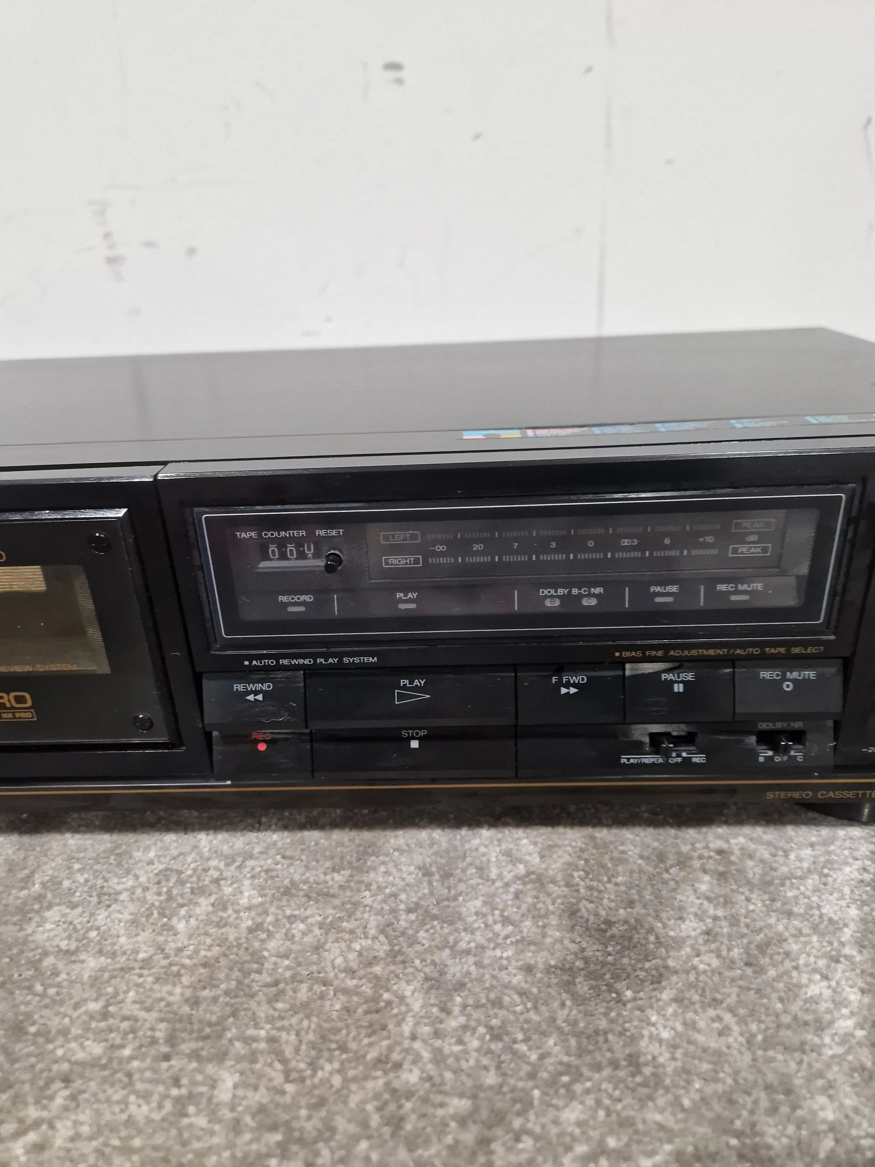 Aiwa AD-F400 - Stereo Cassette Deck - Black - Excellent - Image 11