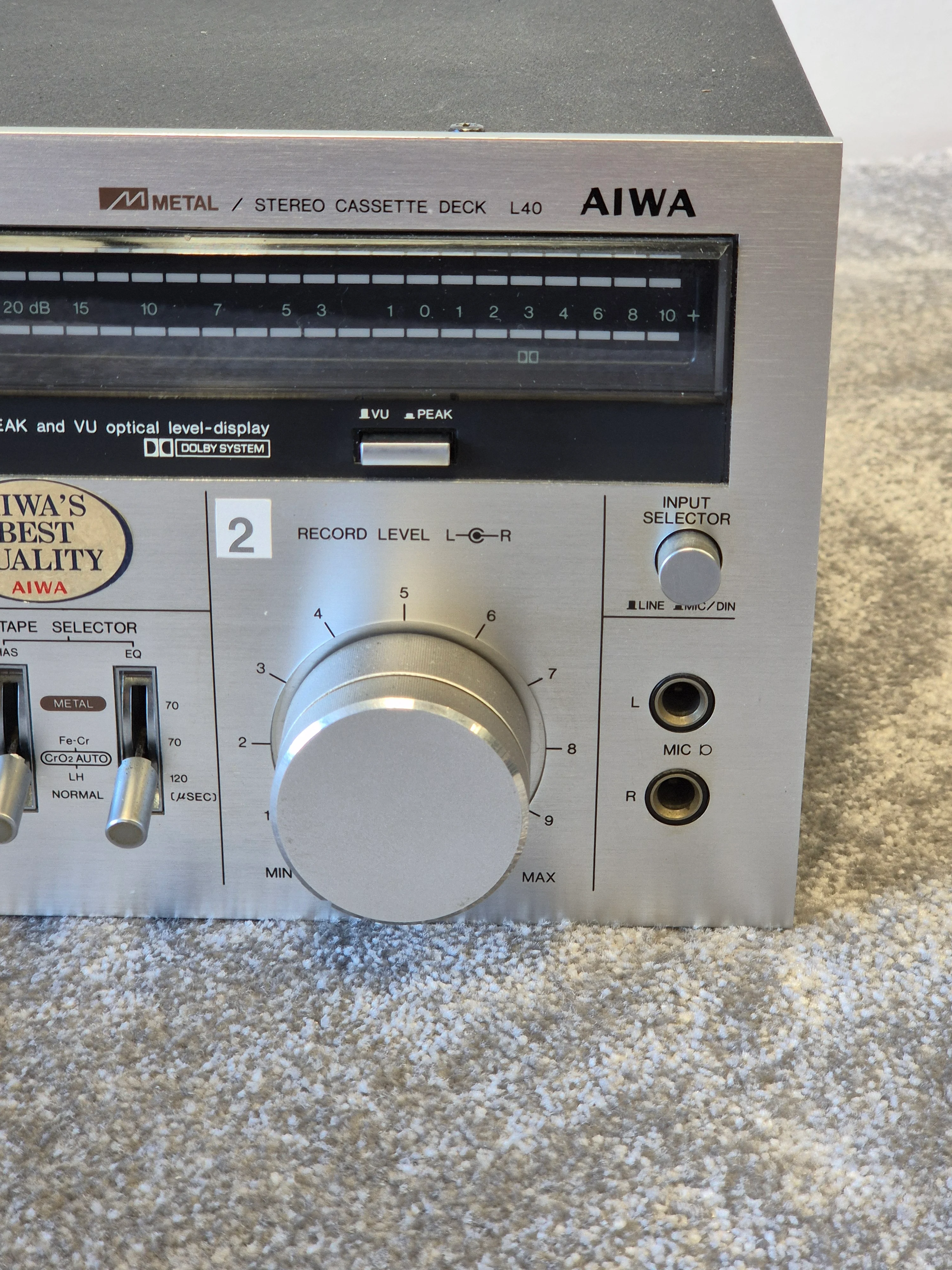 Aiwa AD-L40 - Stereo Cassette Deck (Spares or Repairs) - Image 4