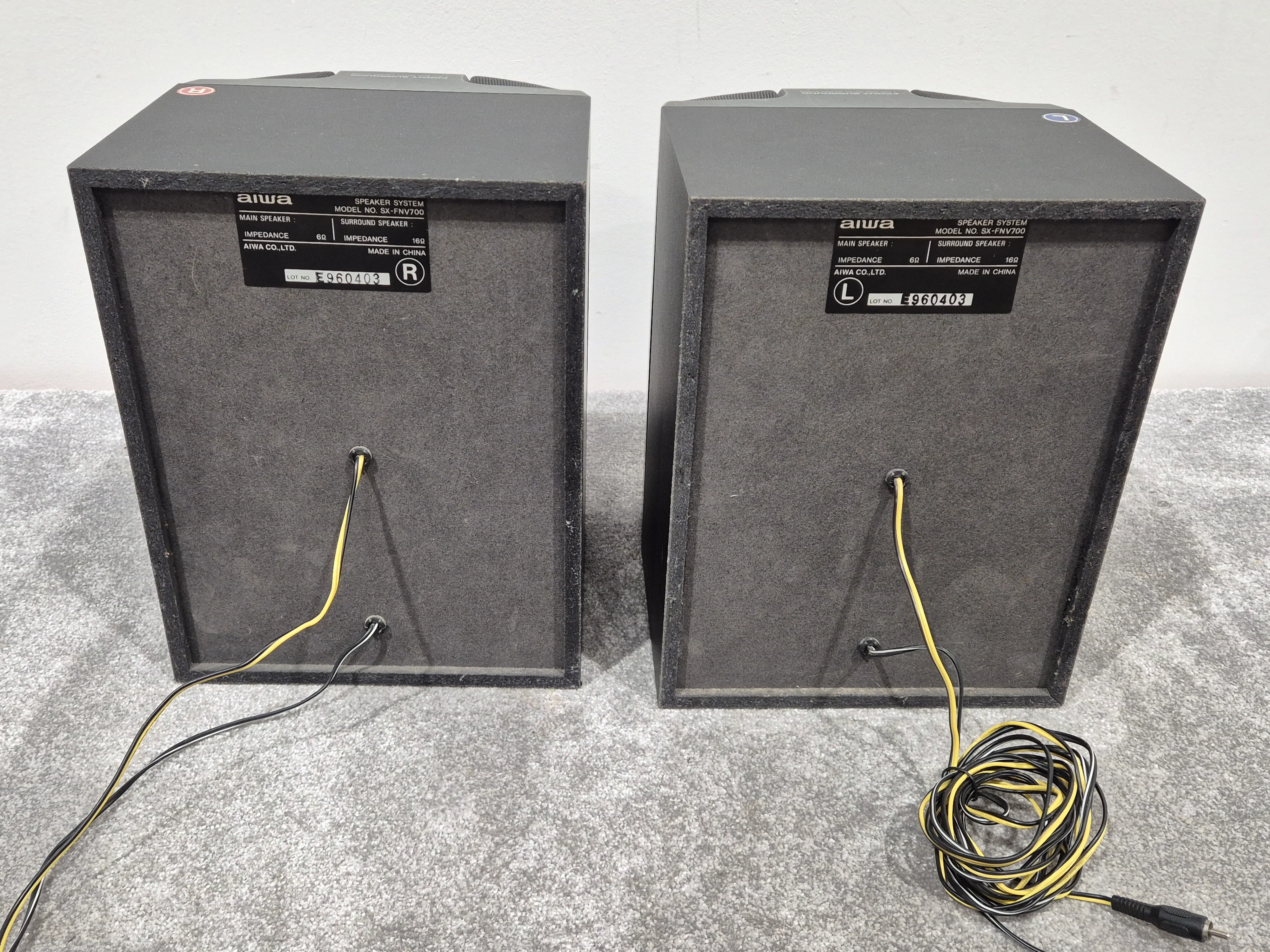 AIWA SX-FNV700 - Front Surround L & R Speakers (Pair) - Image 8