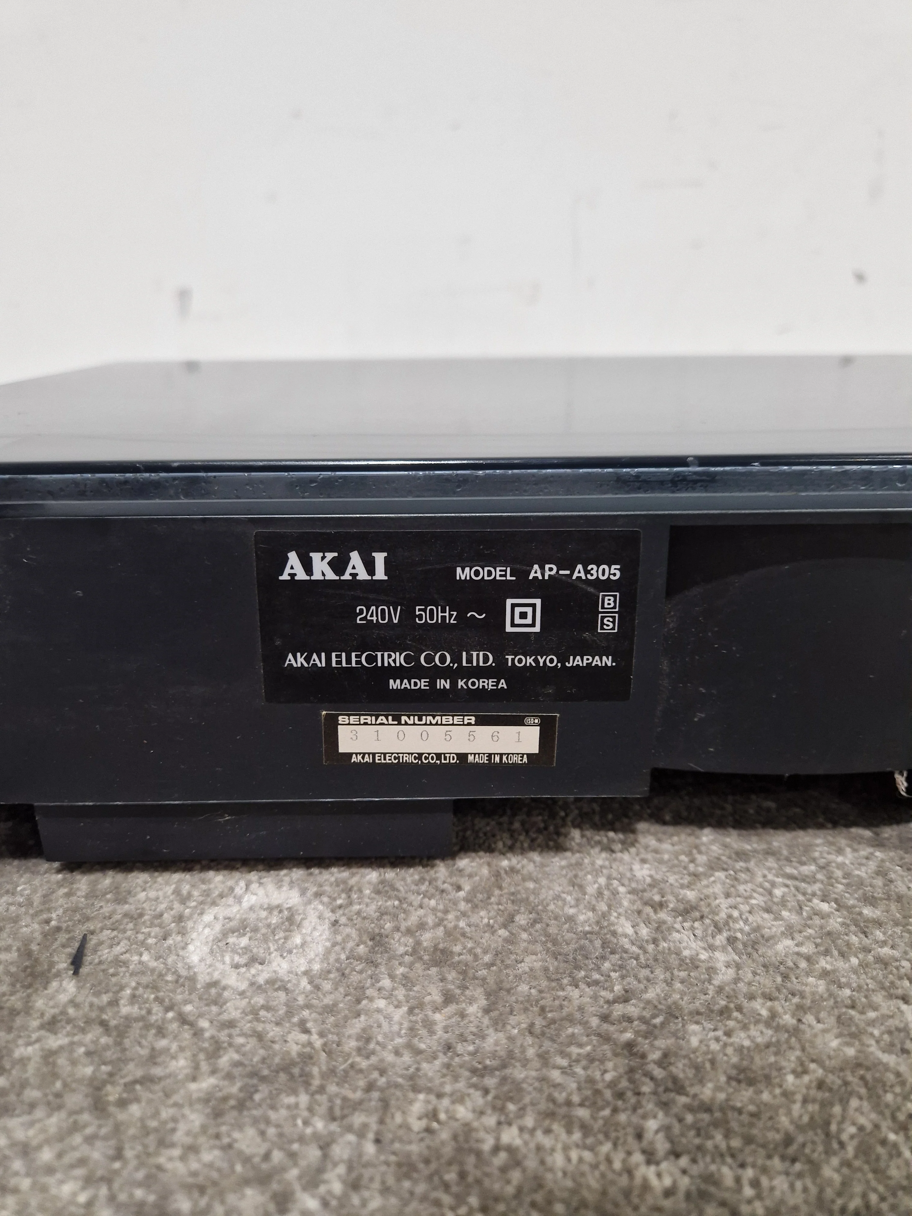 Akai AP-A305 - Semi Automatic Turntable - Black - Good - Image 12