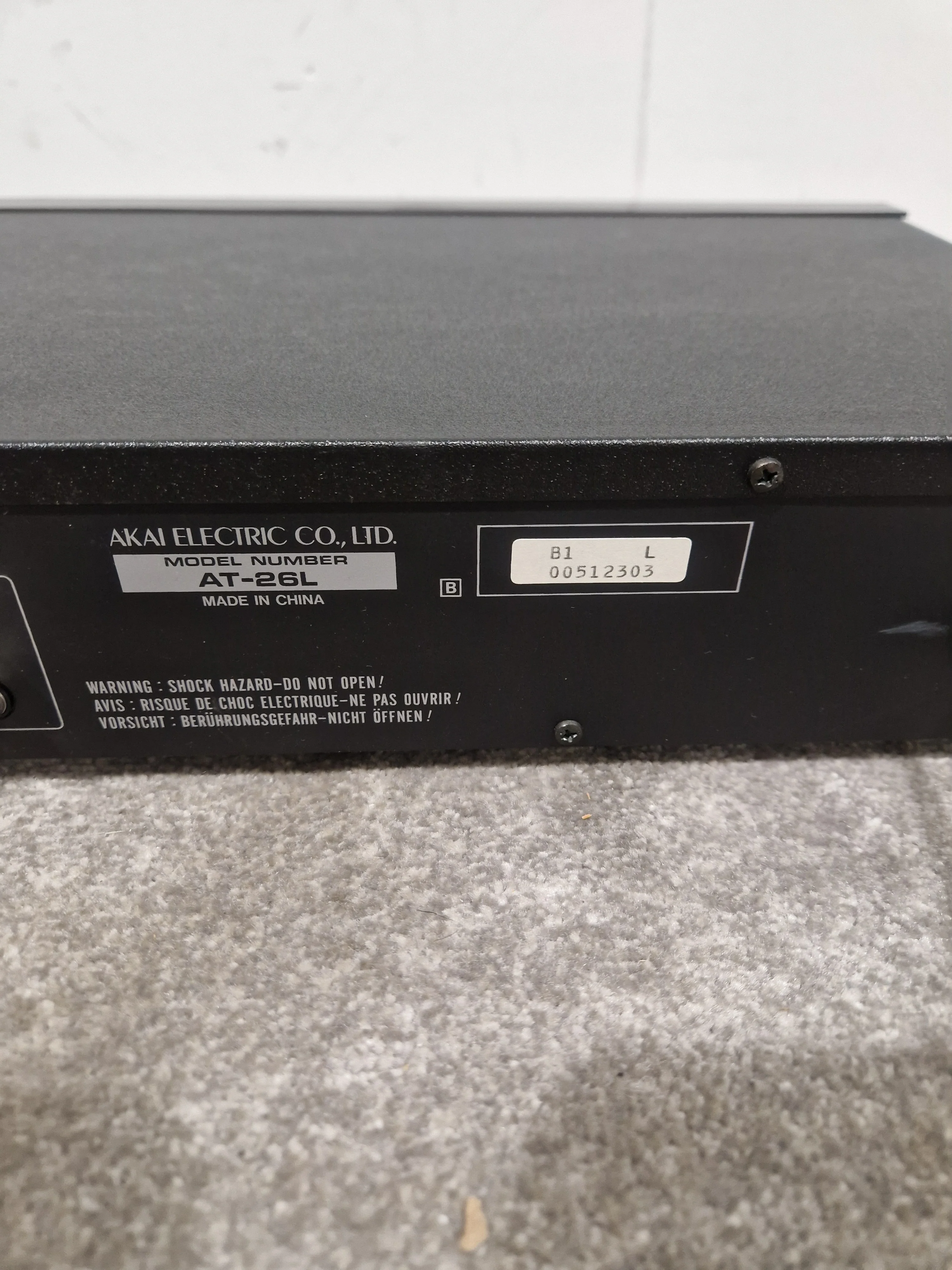 Akai AT-30 - Digital Synthesizer Tuner - Black - Excellent - Image 8