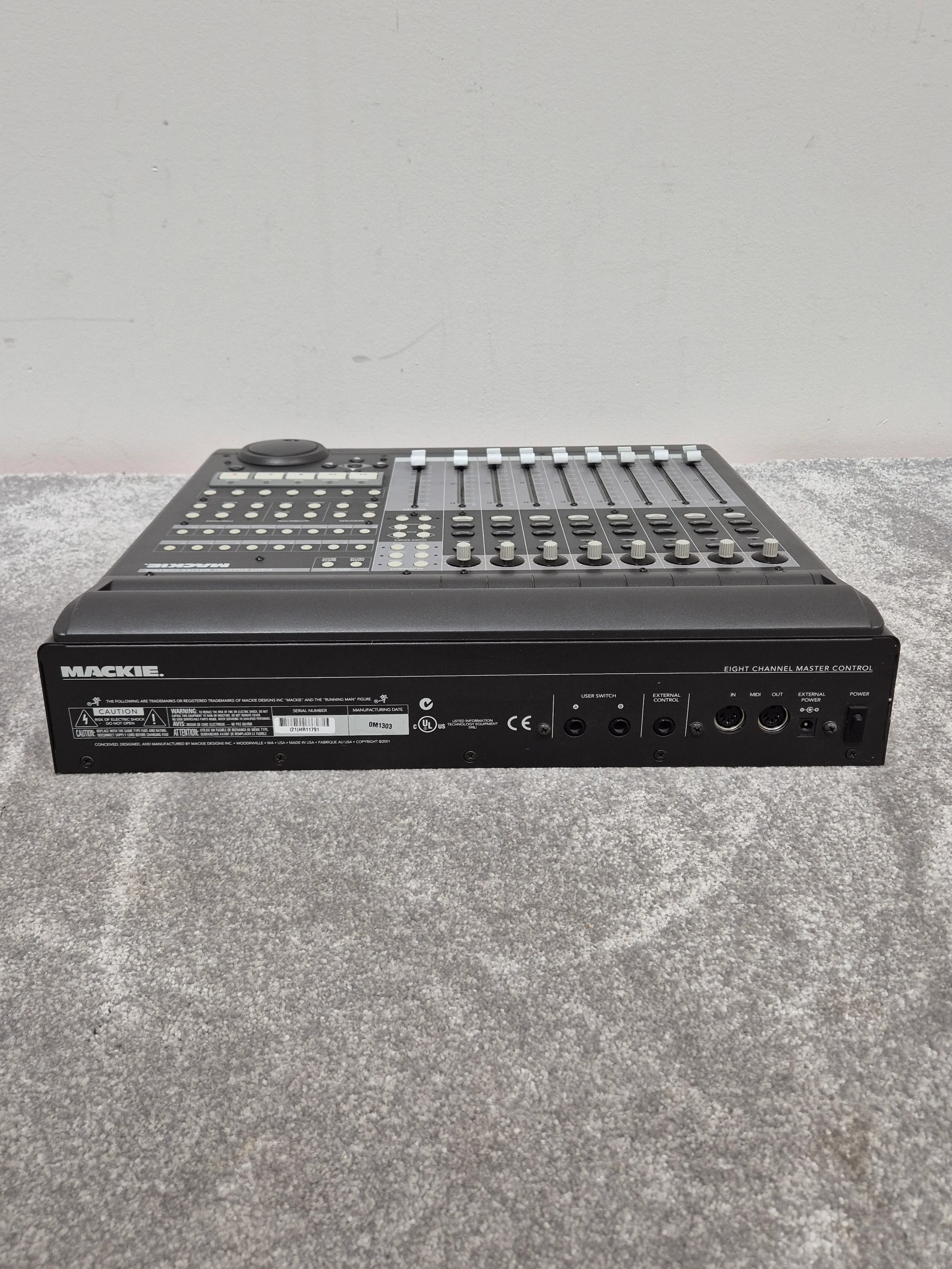 Mackie Eight Channel Master Control - Studio Mixer - Excellent w/ Power Supply & Cables - Image 7