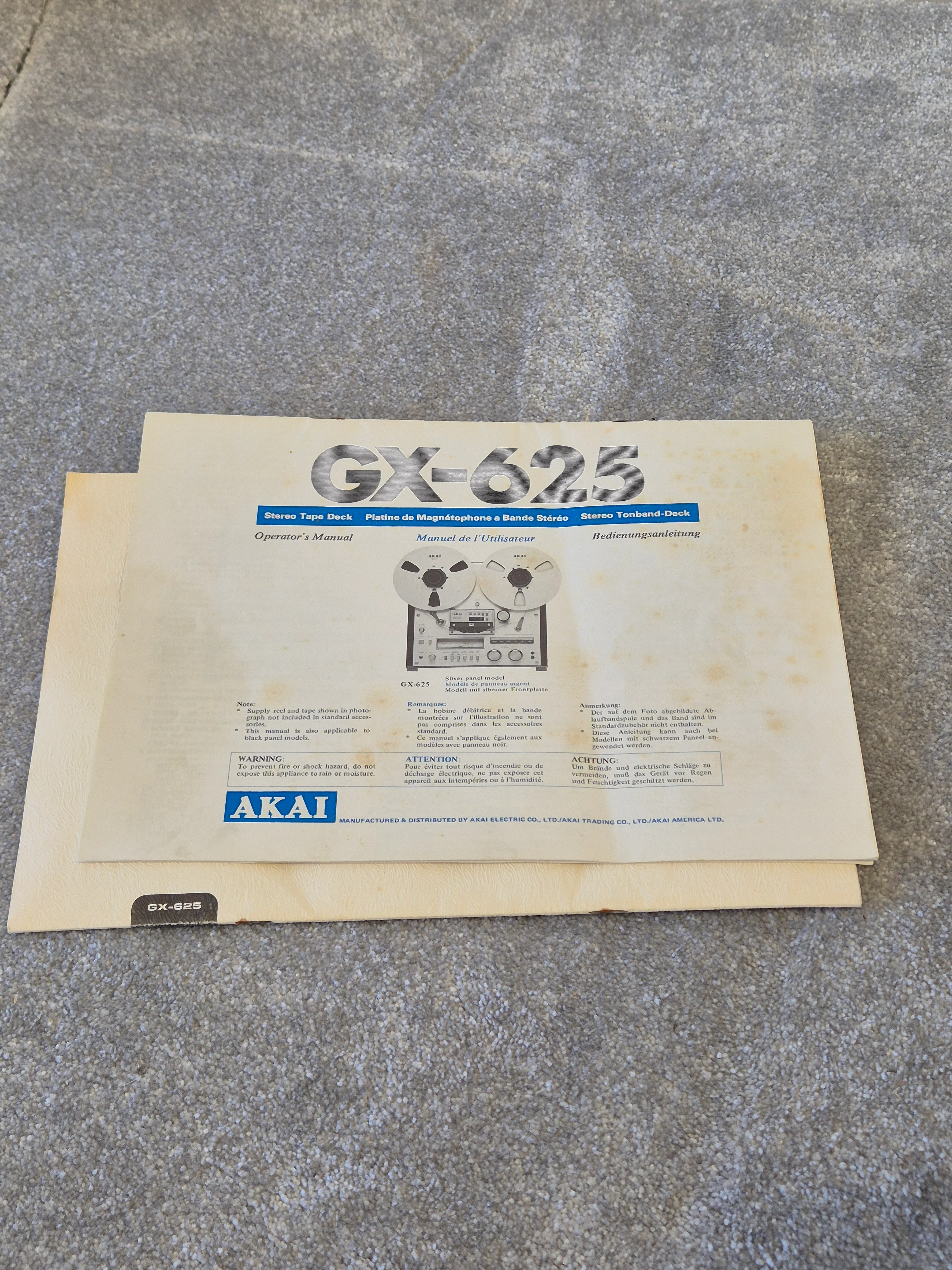 Akai GX-625 - Reel to Reel Tape Recorder - Image 17