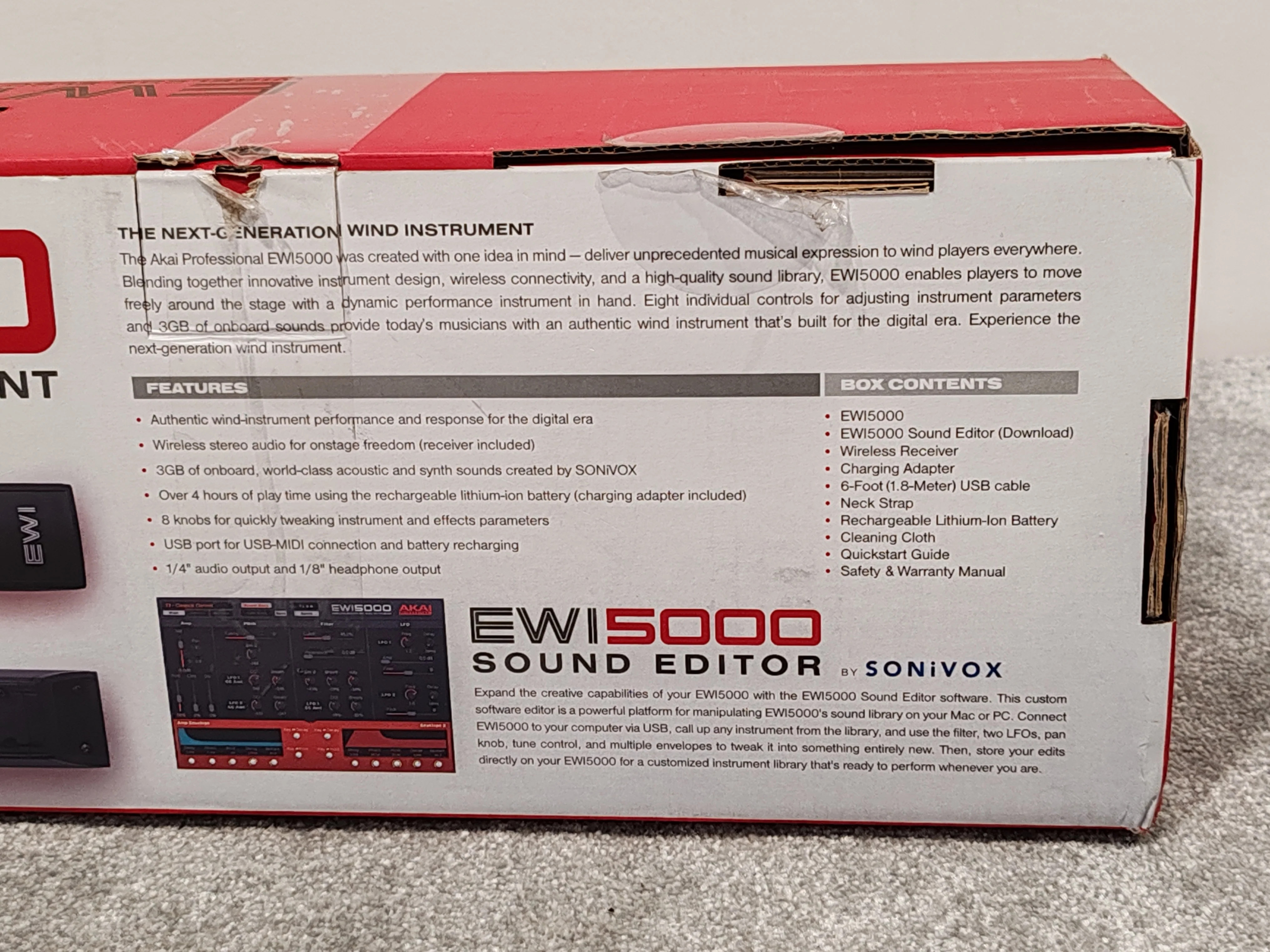 Akai Professional EWI5000 Wireless Electronic Wind Instrument - Open Box w/ Original Box & Power Supply & Cables - Image 12