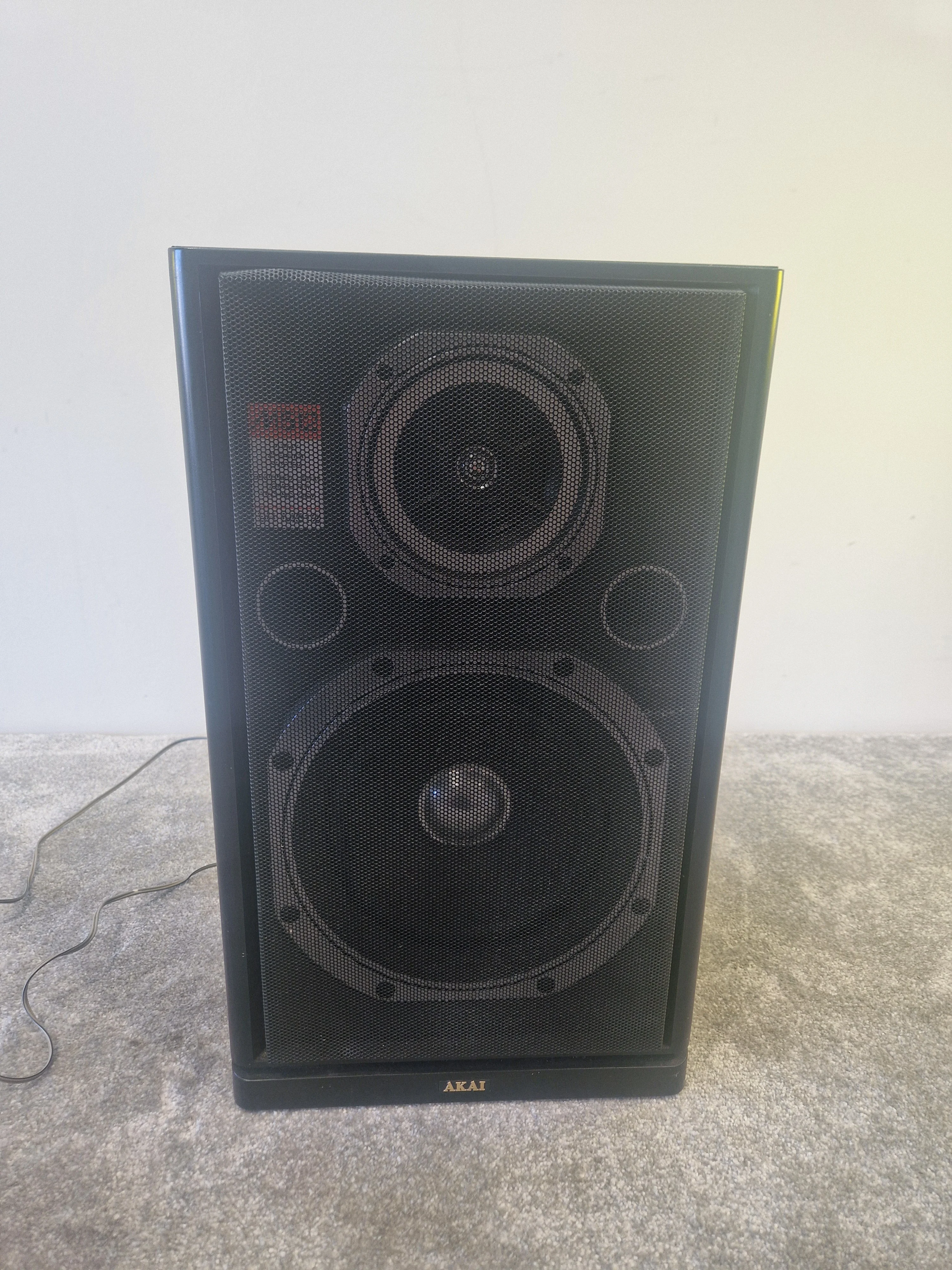 Akai SR-UM512 2-Way Speakers - Pair Black - Good - Image 3