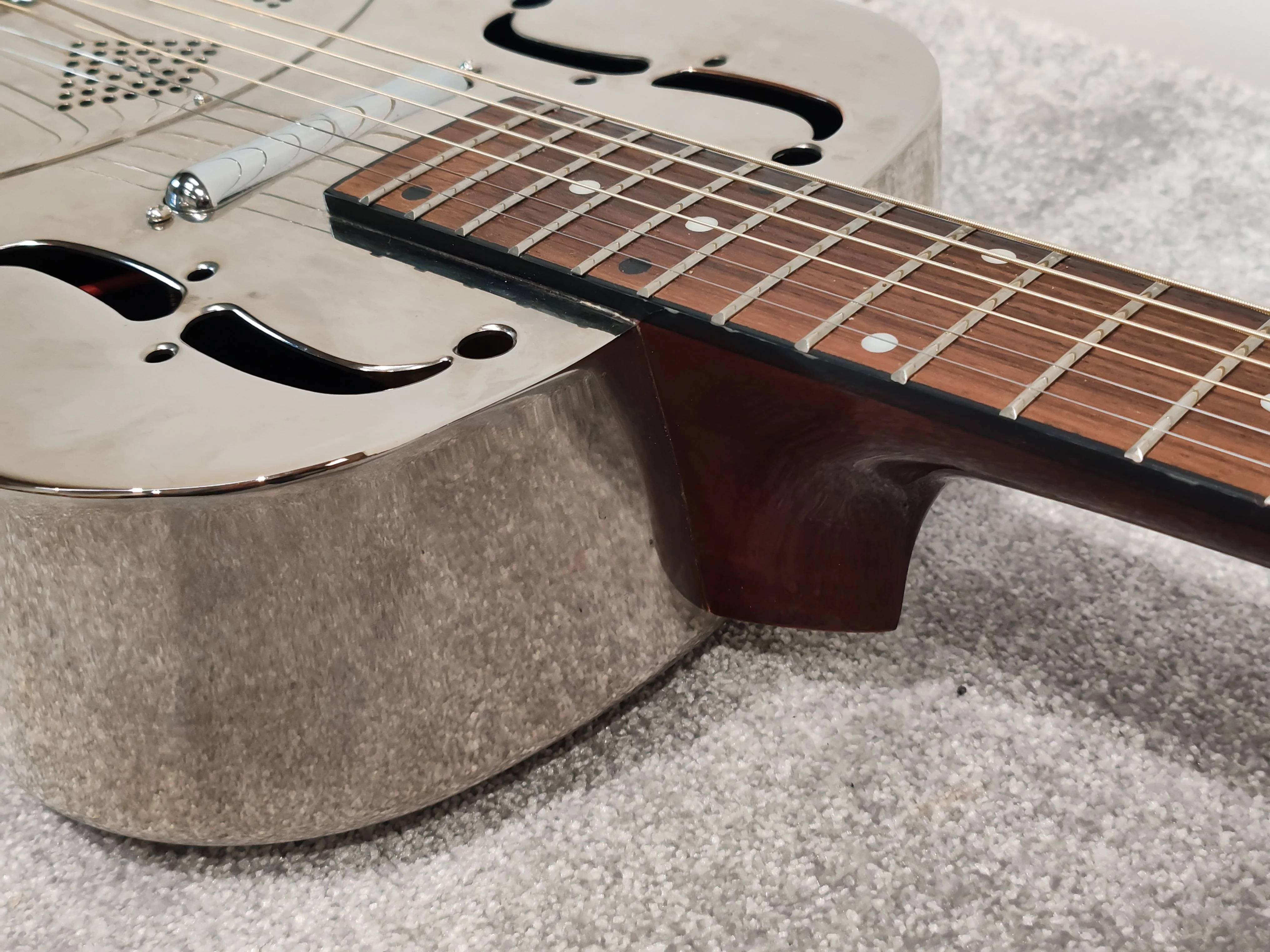 Alden Resonator Hollow Body Steel Electric Guitar - Image 10