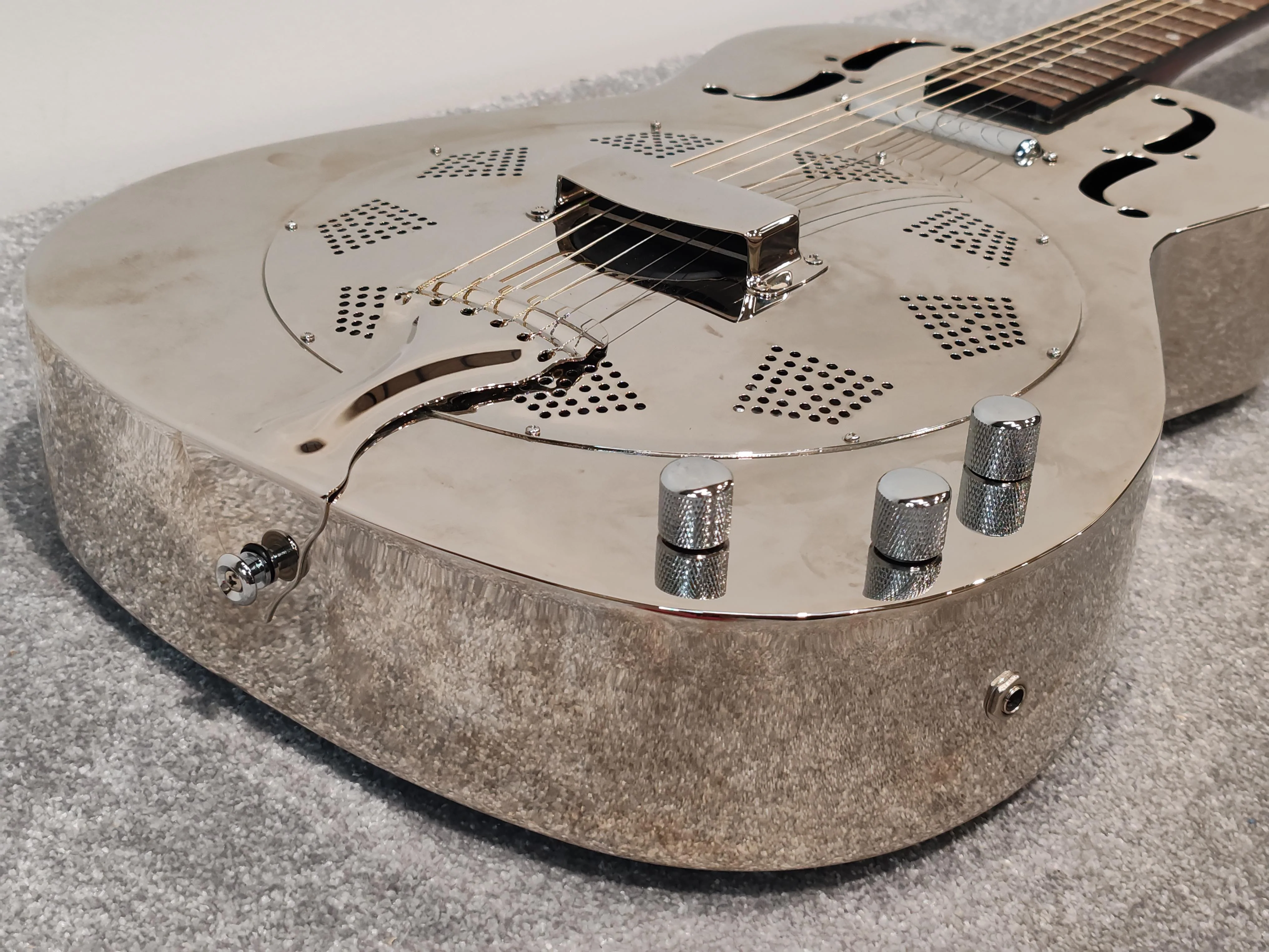 Alden Resonator Hollow Body Steel Electric Guitar - Image 2