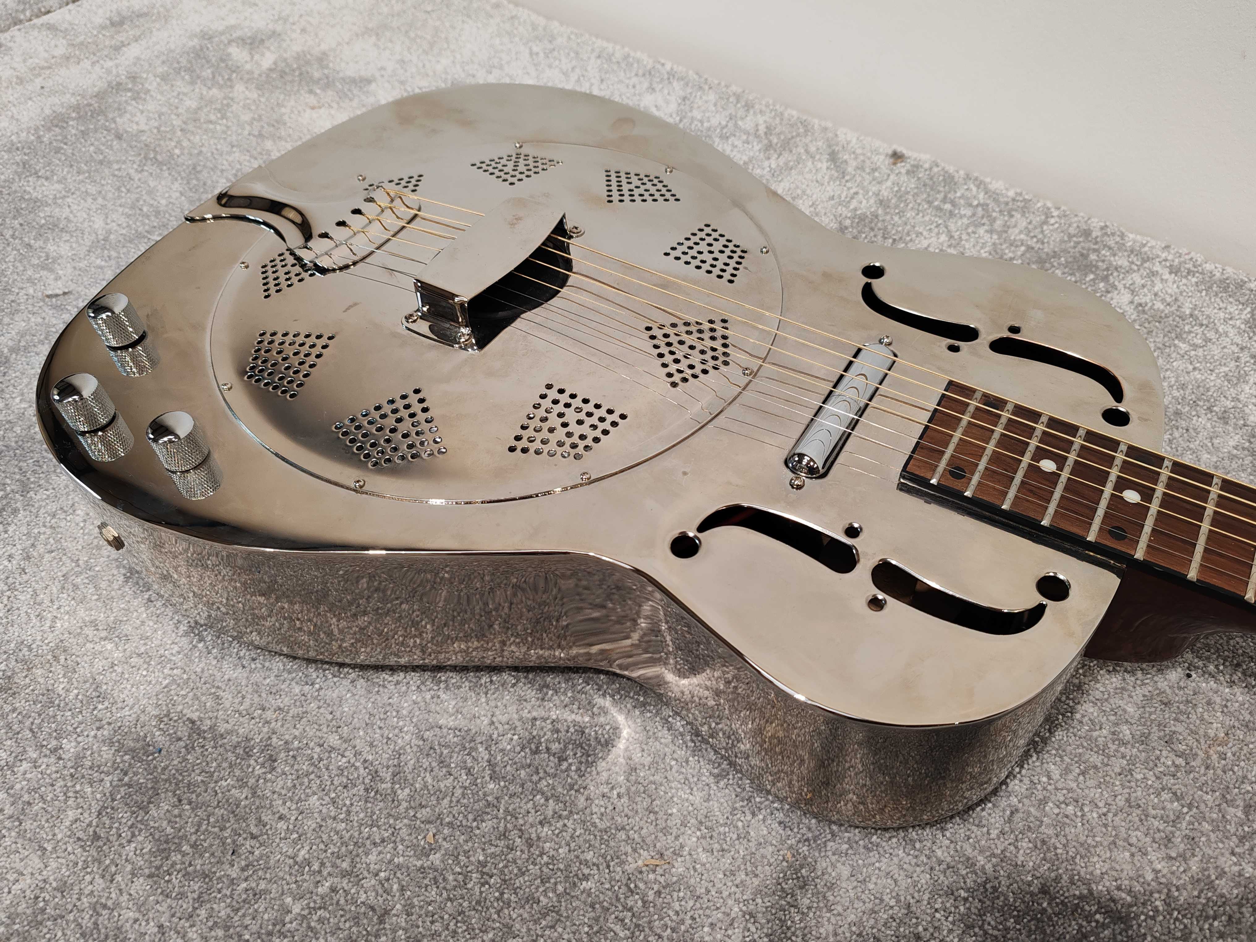 Alden Resonator Hollow Body Steel Electric Guitar - Image 3