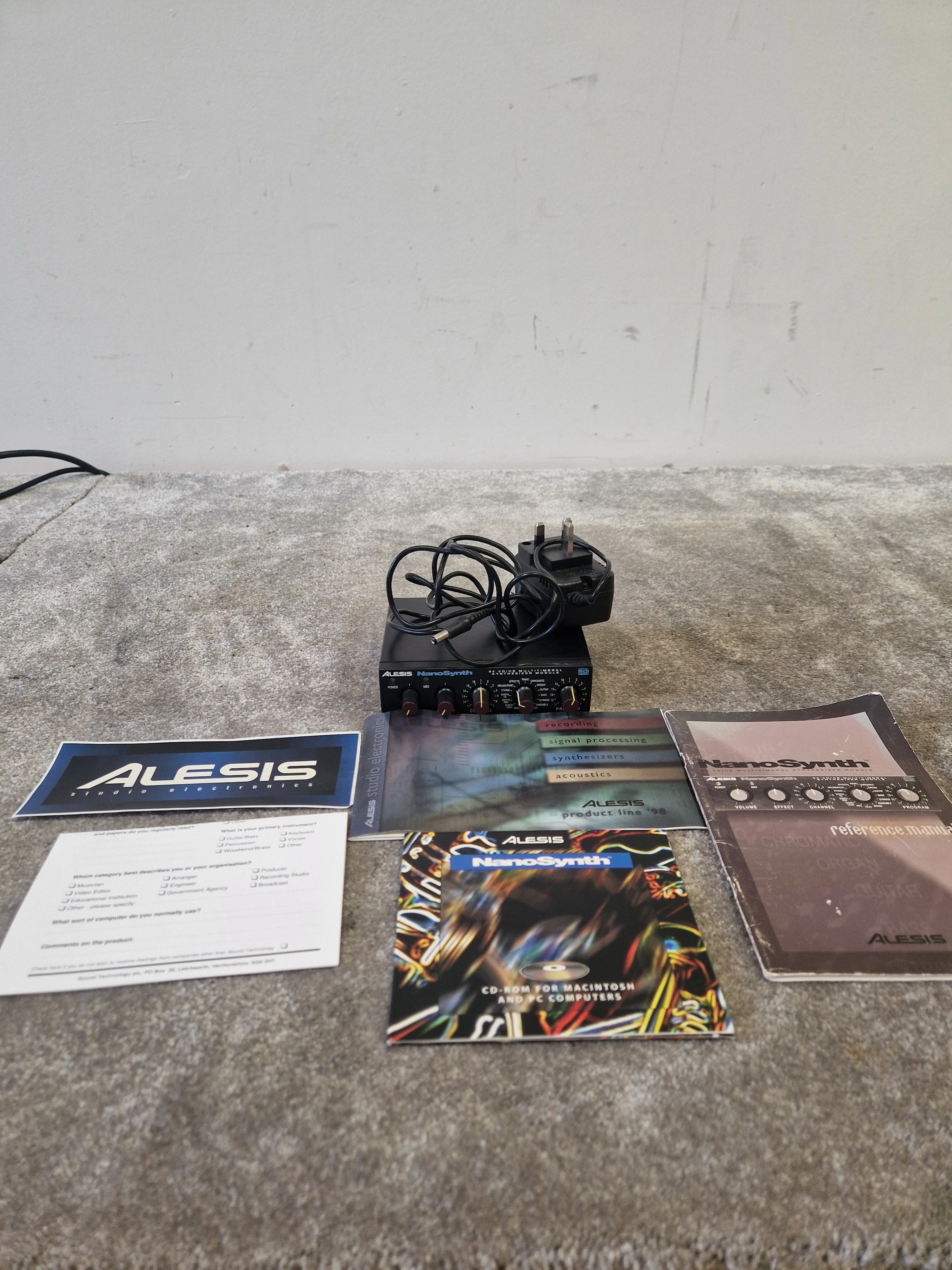 Alesis NanoSynth – 64-Voice Synth Module – Very Good, Scratched, w/ DVD-ROM - Image 3