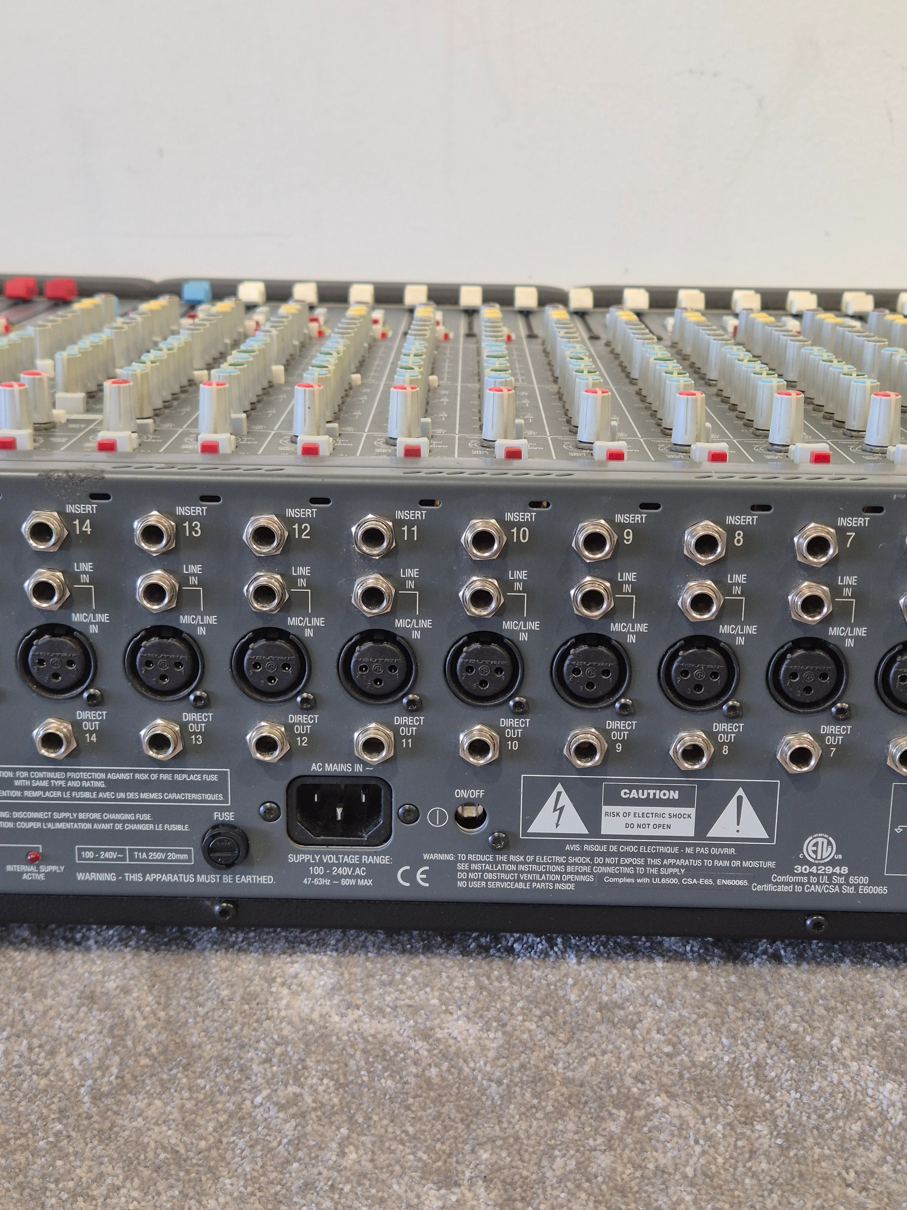 Allen & Heath GL2200 24-channel Mixing Console - 24 Channels, High-Quality Sound - Excellent w/ Lamp - Image 15