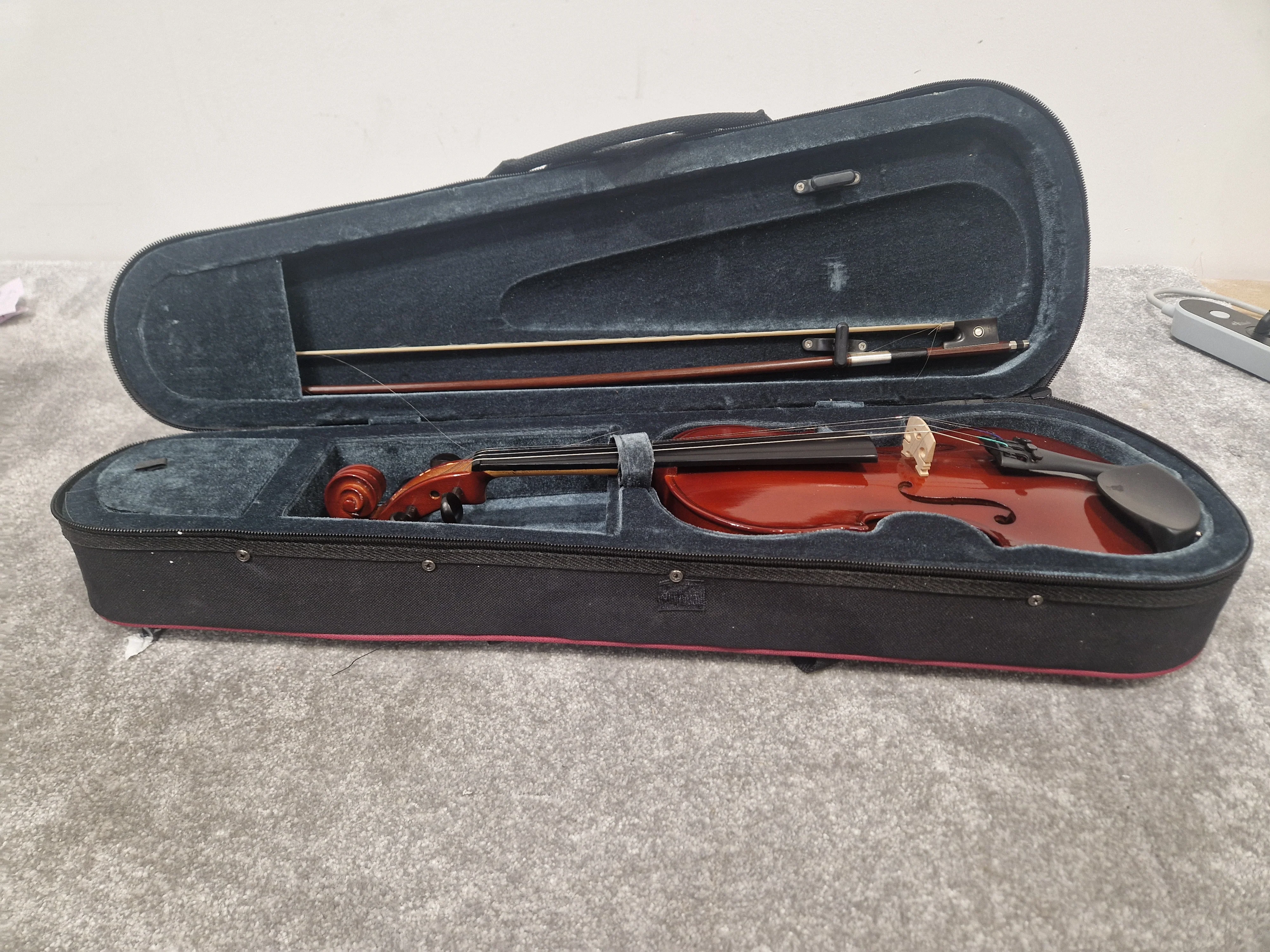 Allieri VL112 1/2 Size Violin – Student Instrument w/ Hard Case - Very Good - Image 4