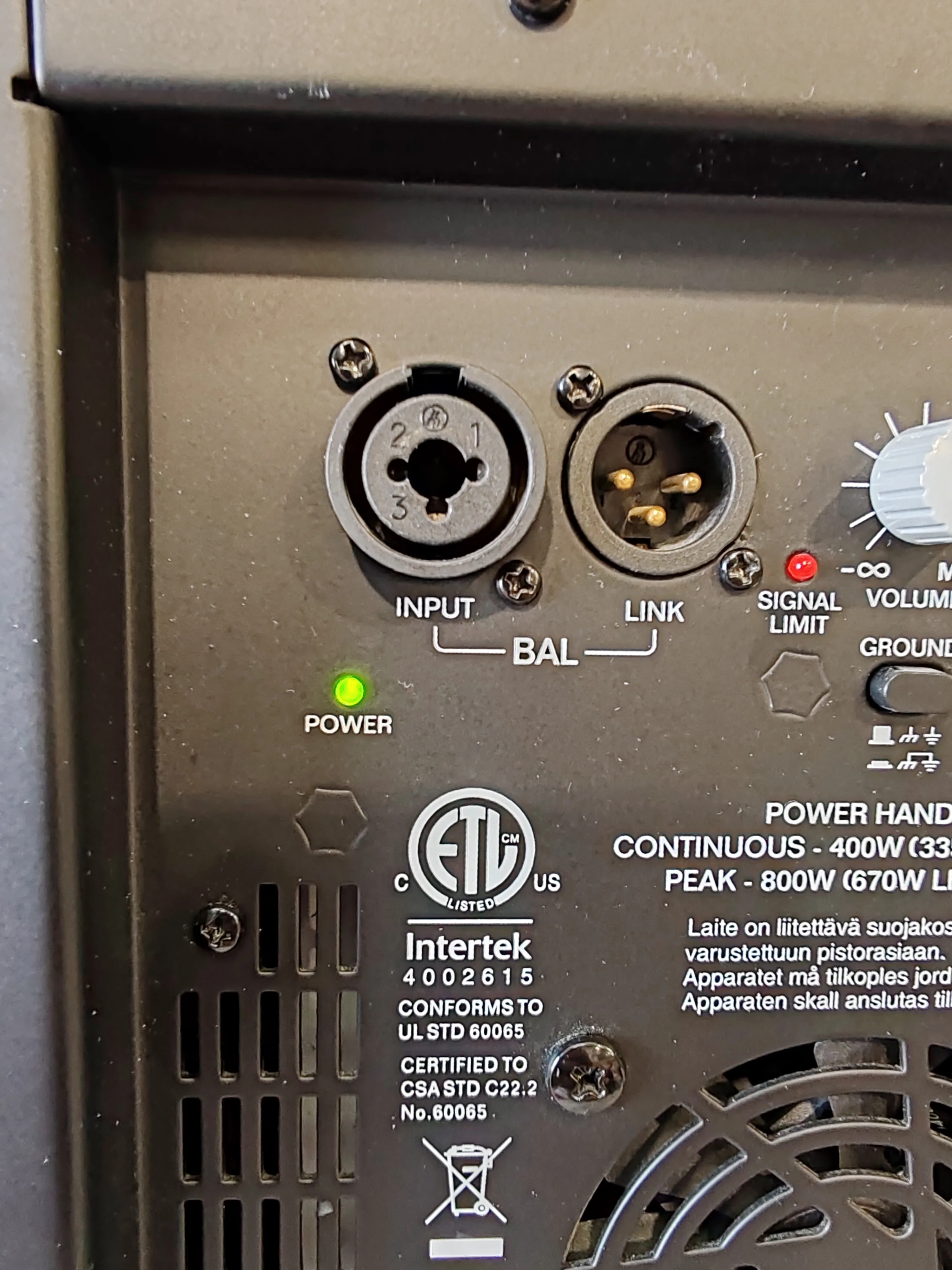 Alto Professional SXM112A TOURMAX Stage Monitor – 12" Coax Driver & Class D Amp – Very Good - Image 3