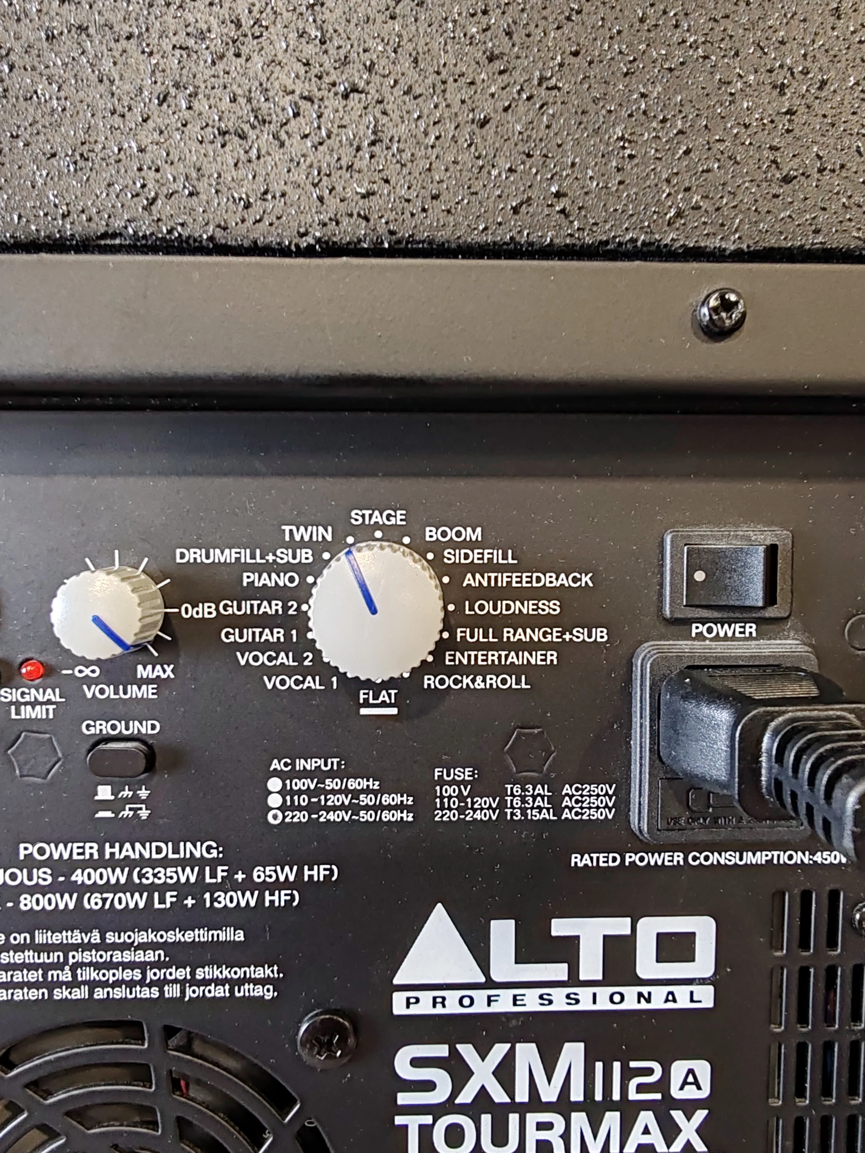 Alto Professional SXM112A TOURMAX Stage Monitor – 12" Coax Driver & Class D Amp – Very Good - Image 4
