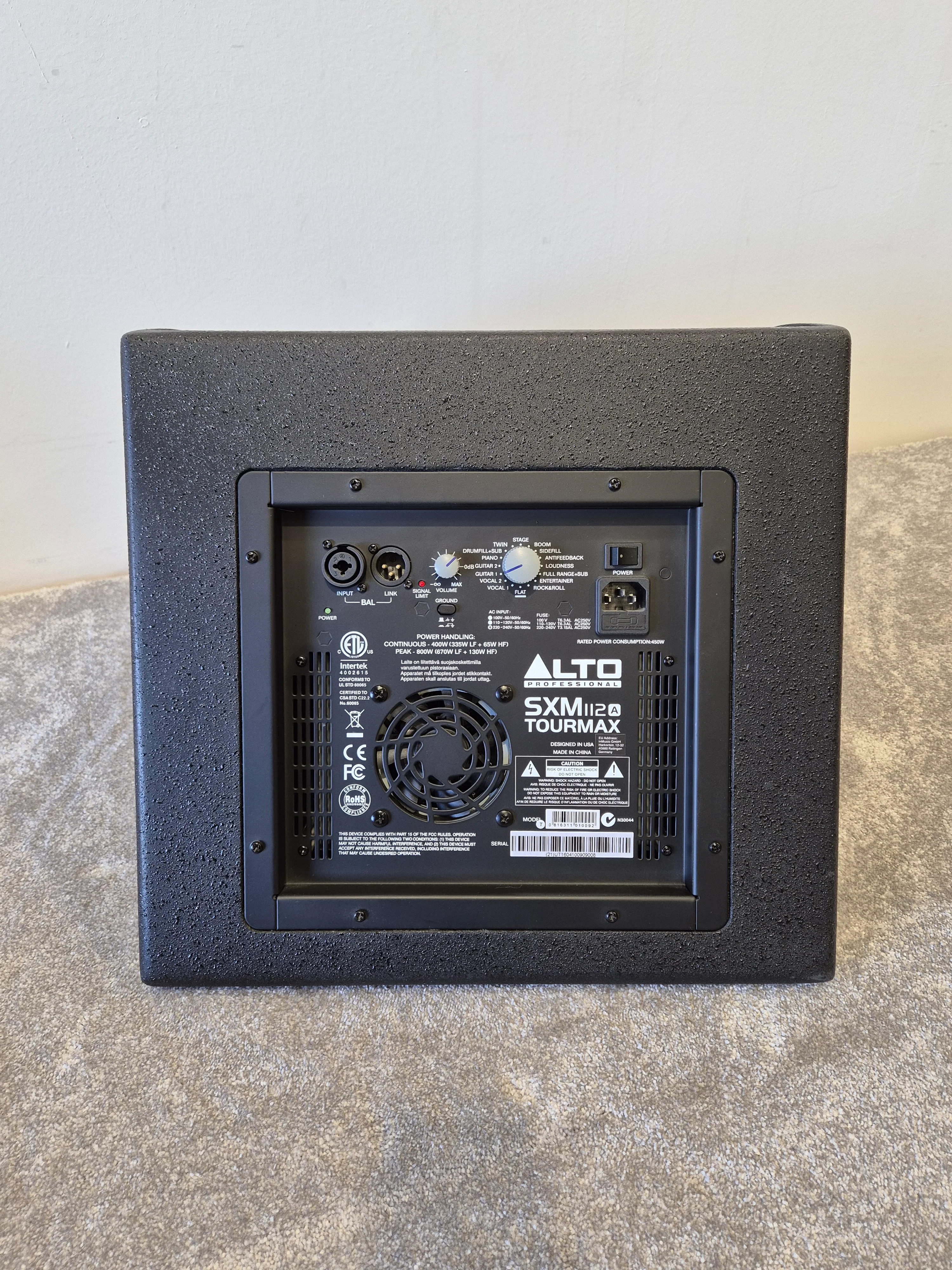 Alto Tourmax SXM112A - Active 800 watt, 2-way Stage Monitor - Image 4
